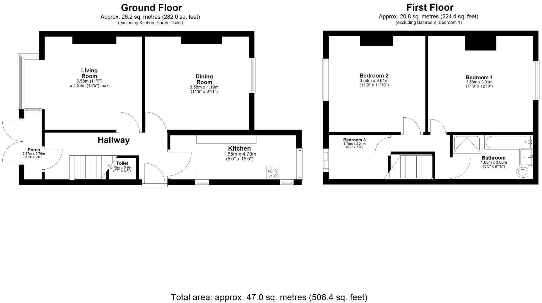 Oakleigh Terrace, Bradford floorplan