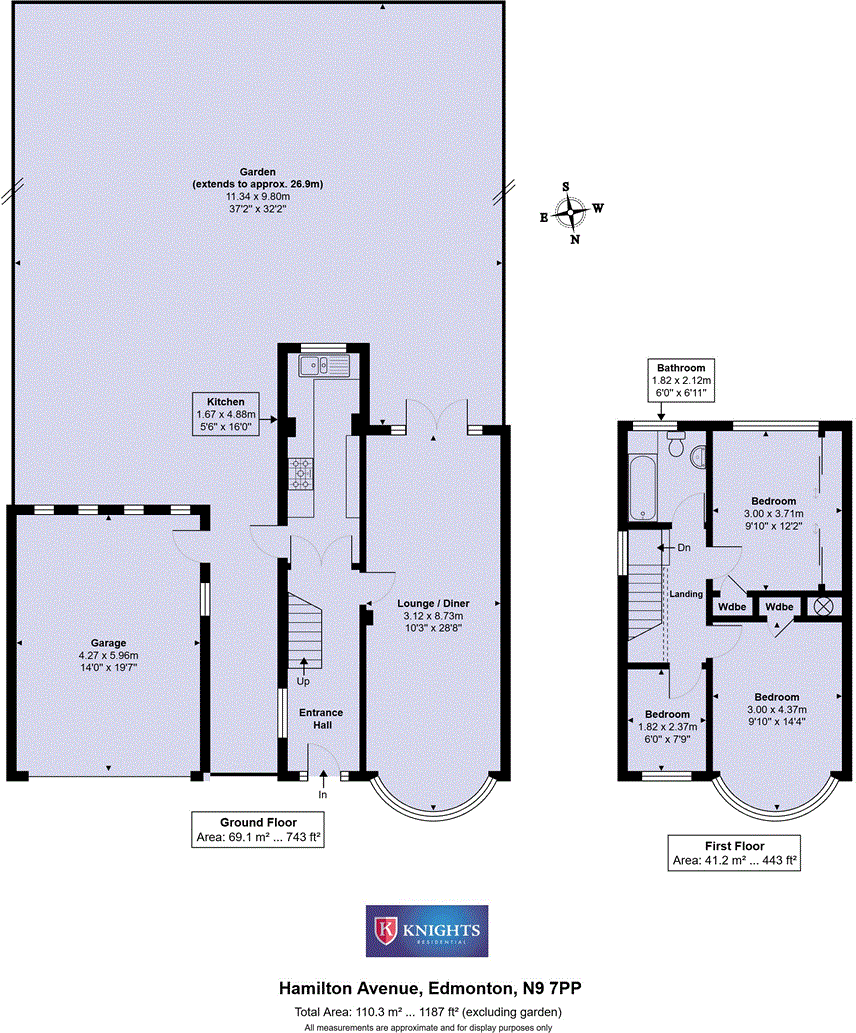 Hamilton Avenue, London, N9 floorplan