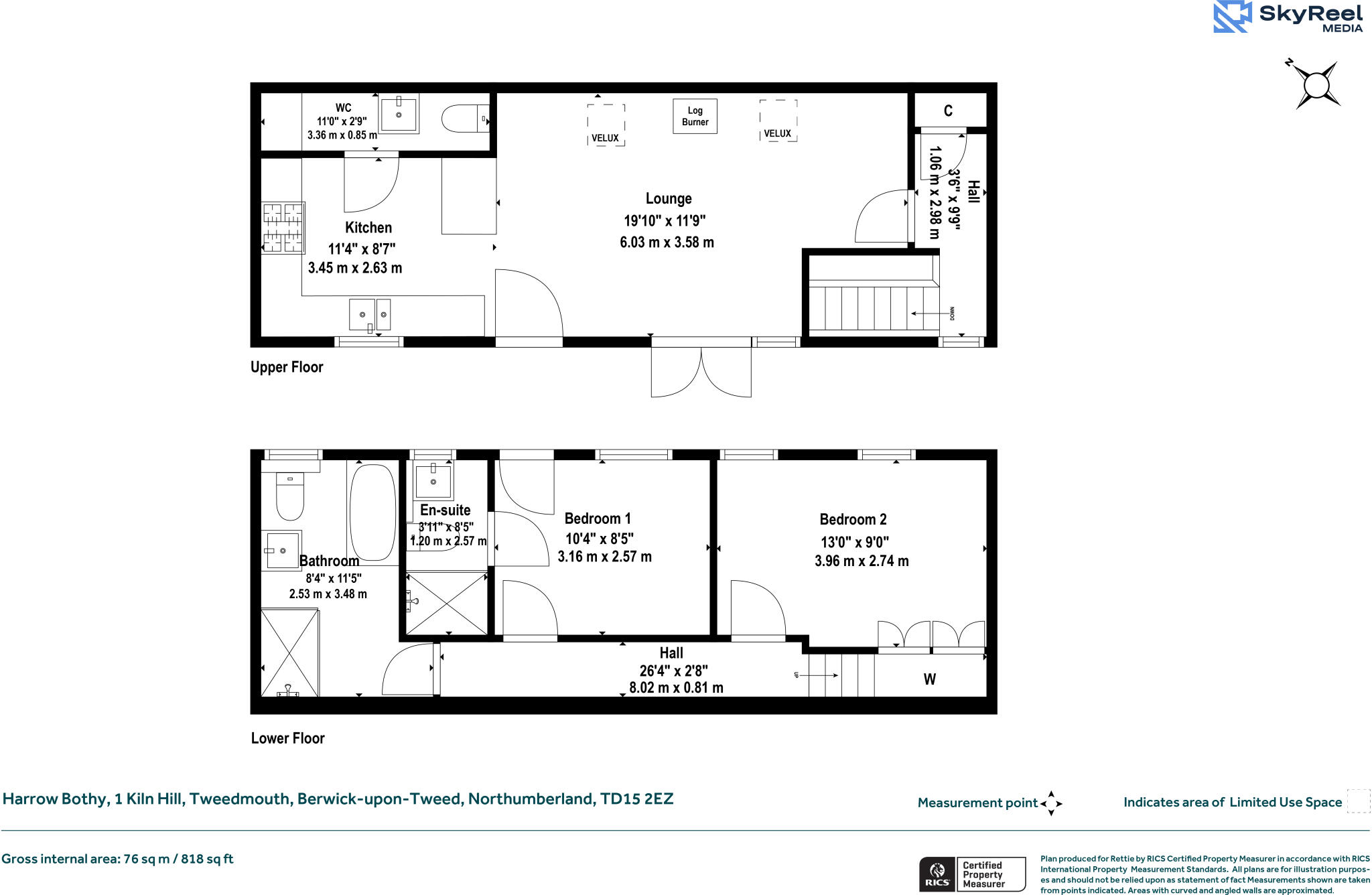 Harrow Bothy, 1 Kiln Hill, Tweedmouth, Berwick-upon-Tweed floorplan