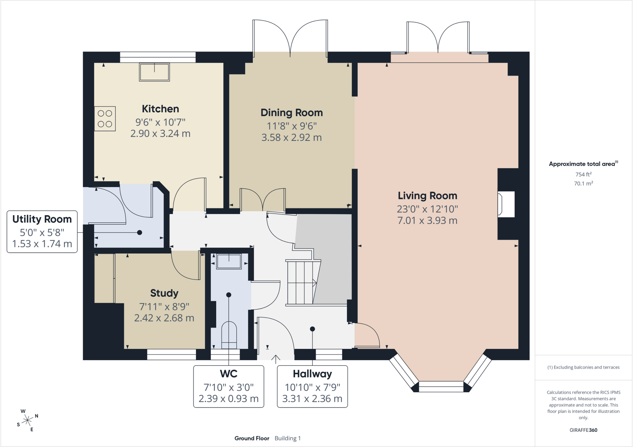 Courtland Gardens, Alvaston floorplan