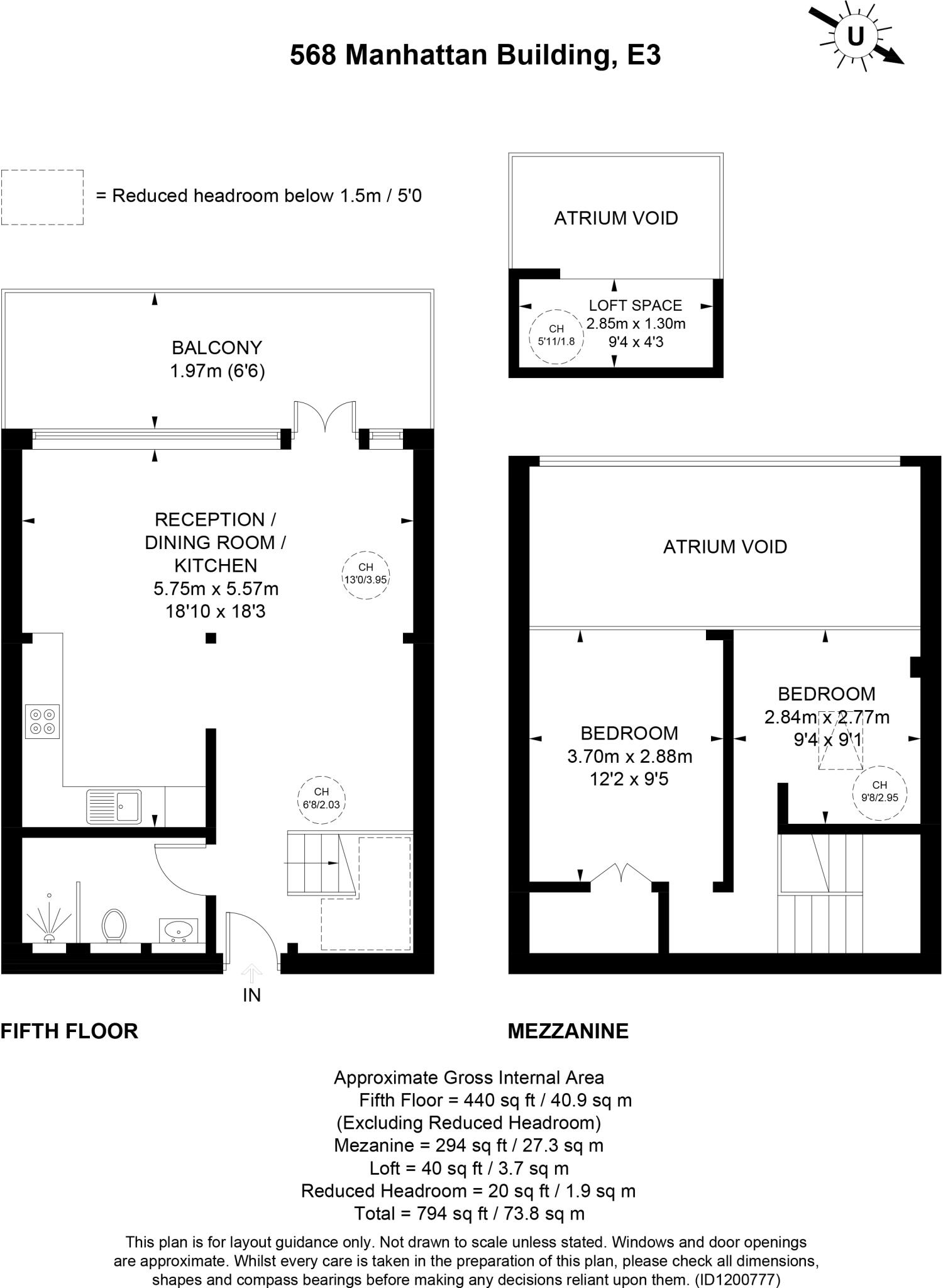 Manhattan Building, Bow, E3 floorplan