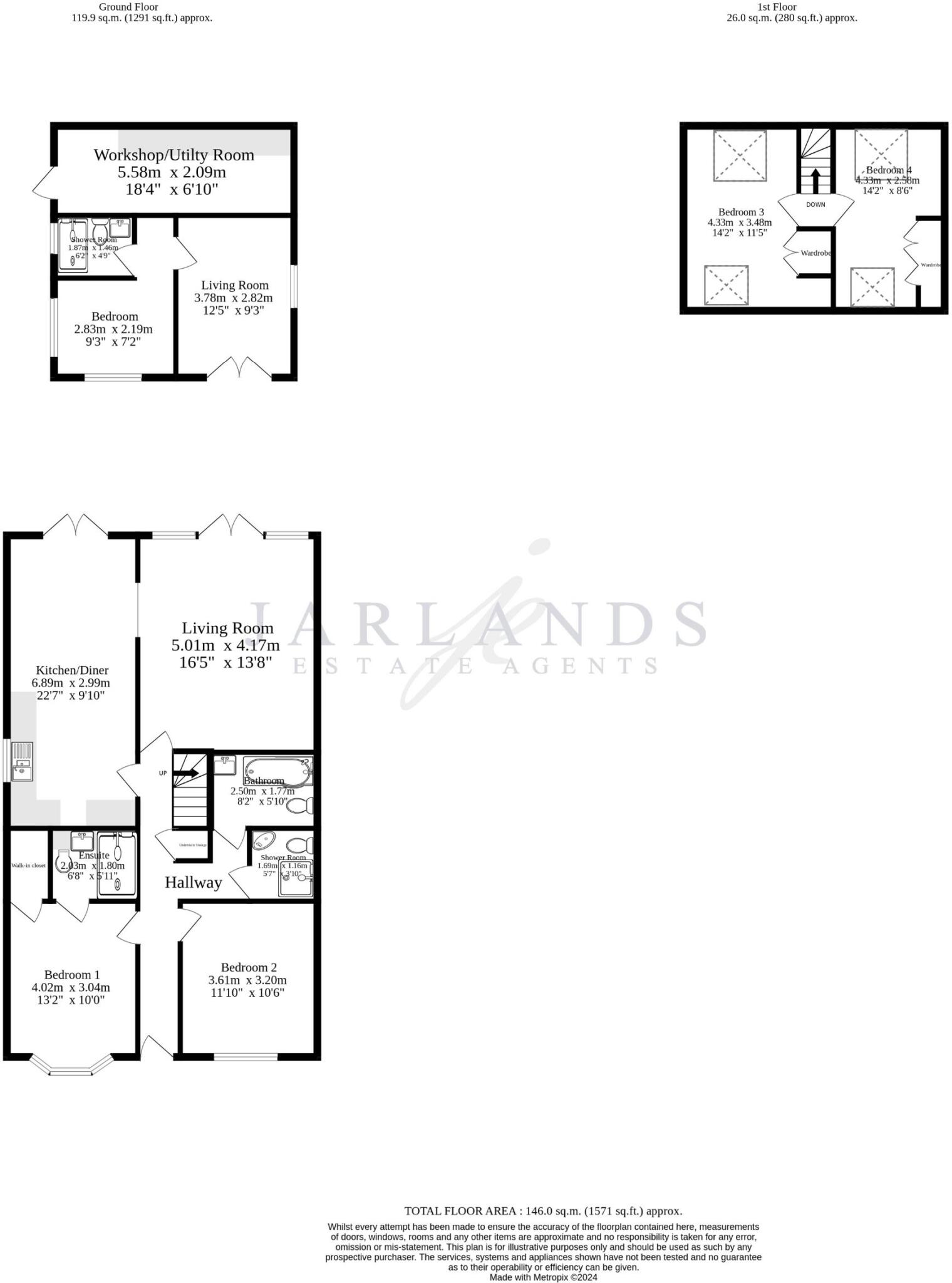 Ambleside Avenue, Peacehaven floorplan