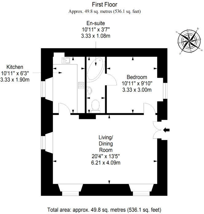 15A St Bernards Row, Stockbridge, Edinburgh, EH4 1HW floorplan