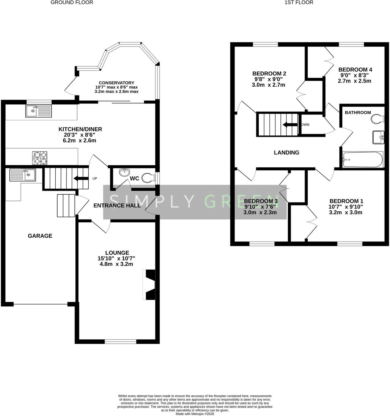 Lawn Drive, Chudleigh floorplan
