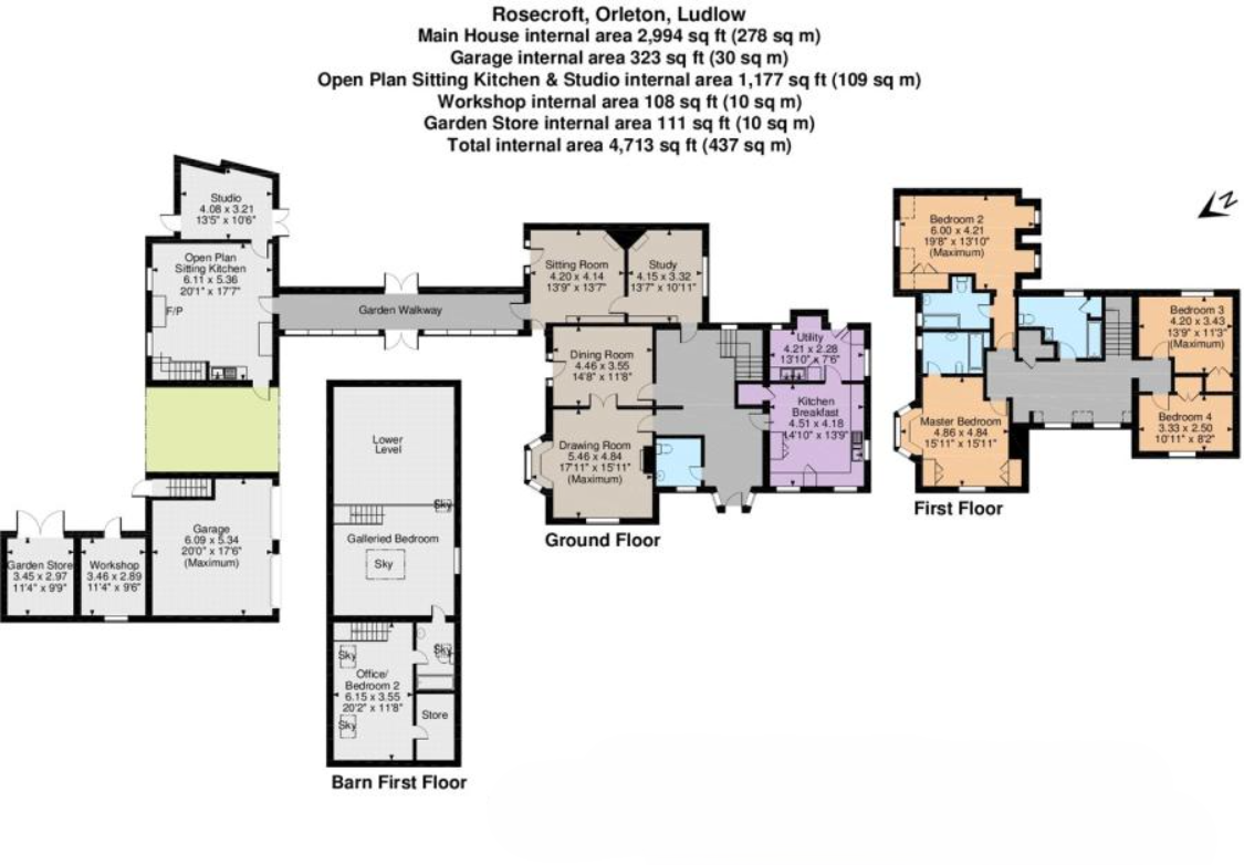 Rosecroft, Orleton, Ludlow, Shropshire floorplan