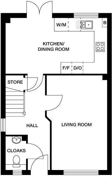 St David's Road, 
Haverfordwest, 
SA61 2UR floorplan