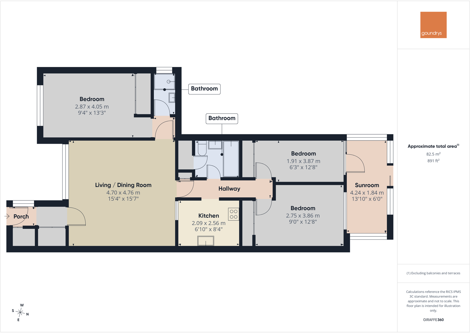 Ellen Close, Mount Hawke, Truro, TR4 8TU floorplan