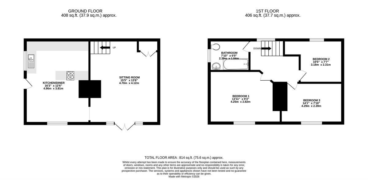 Rock Hill, Cefn Mawr, Wrexham, LL14 floorplan