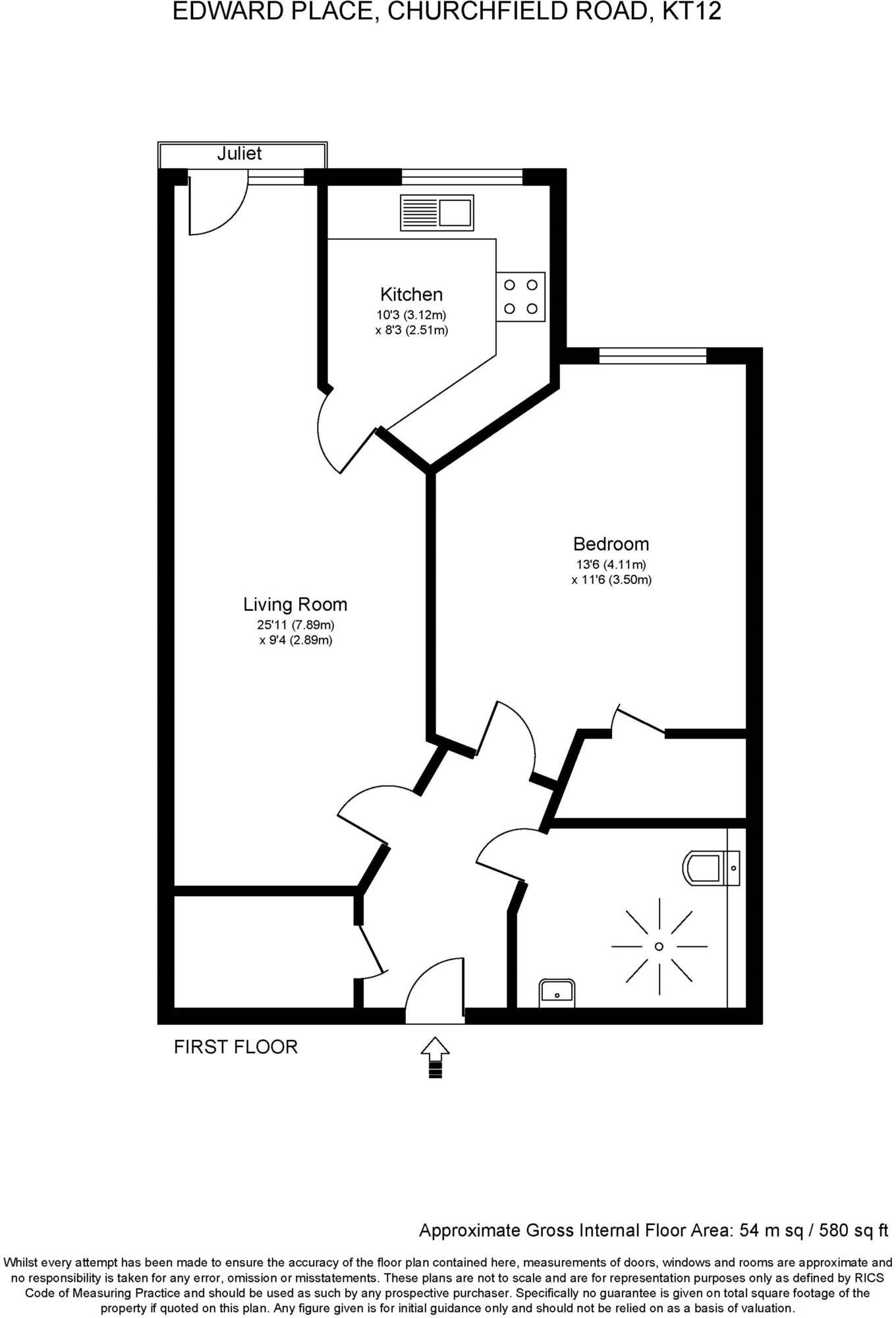 Edward Place, Walton On Thames floorplan