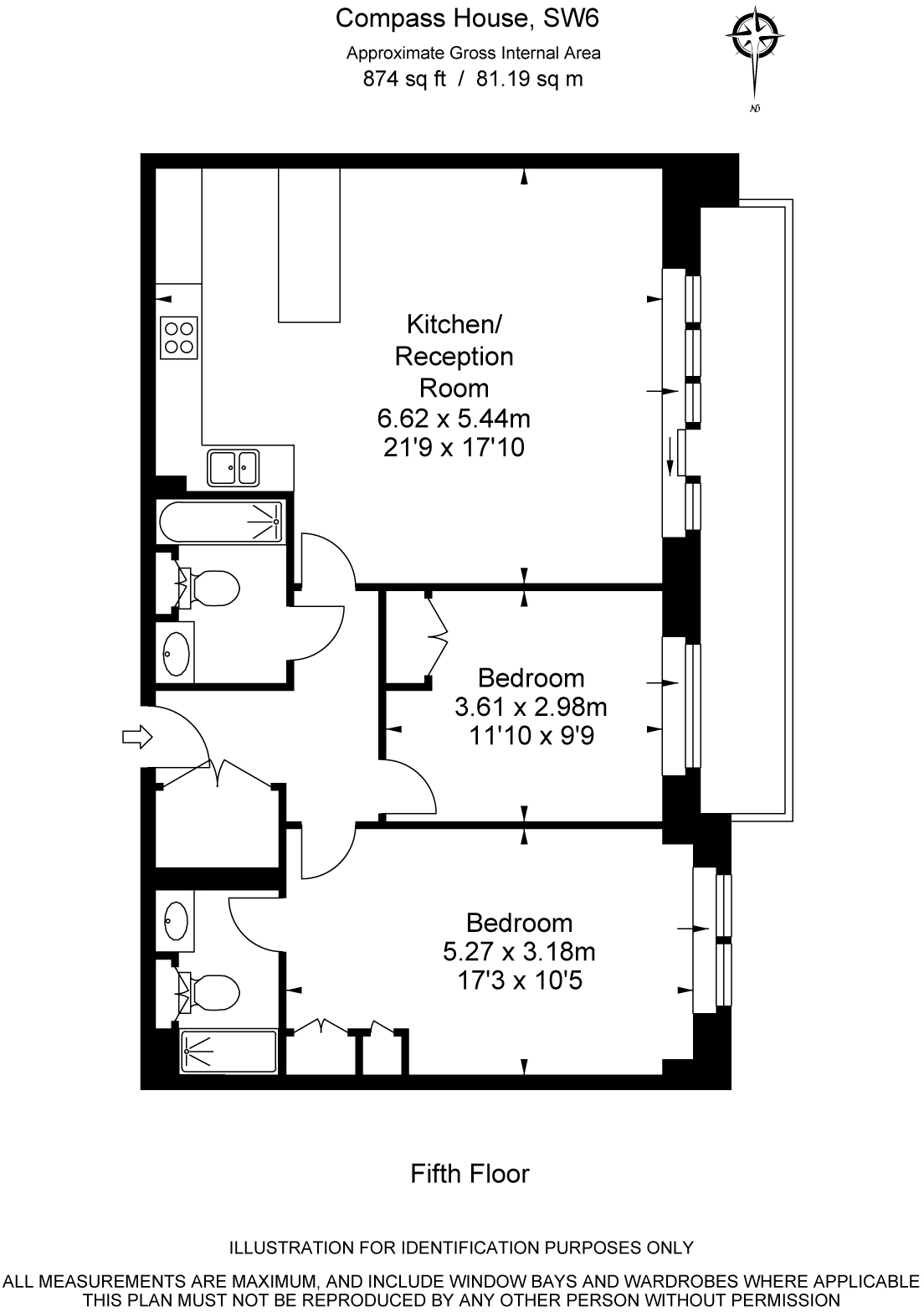 Chelsea Creek, Fulham floorplan