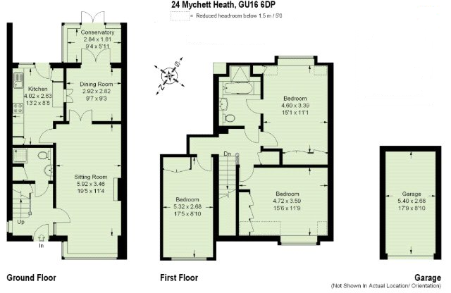Mytchett Heath, Mytchett, Camberley, Surrey, GU16 floorplan