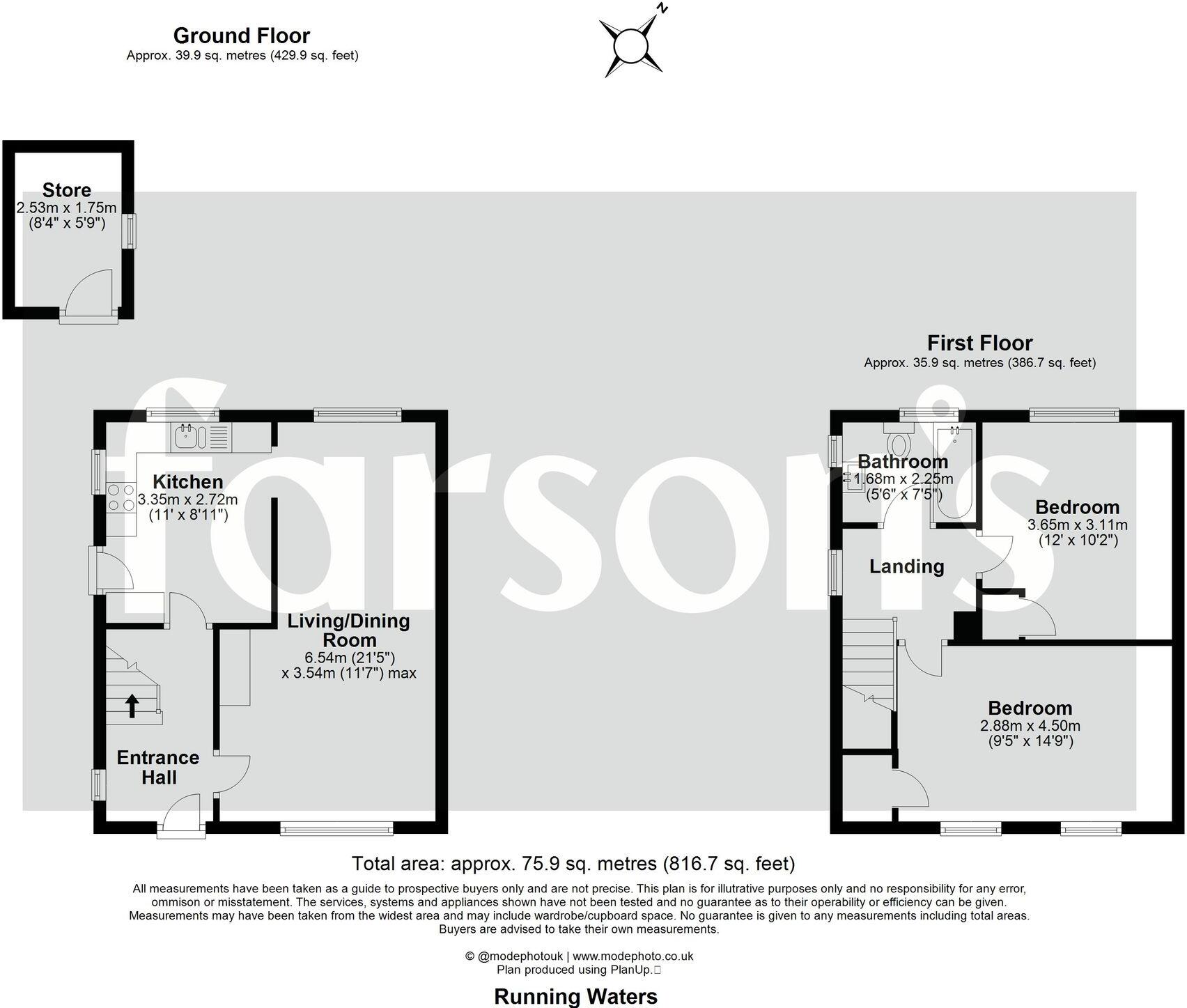 Running Waters, Brentwood, CM13 floorplan