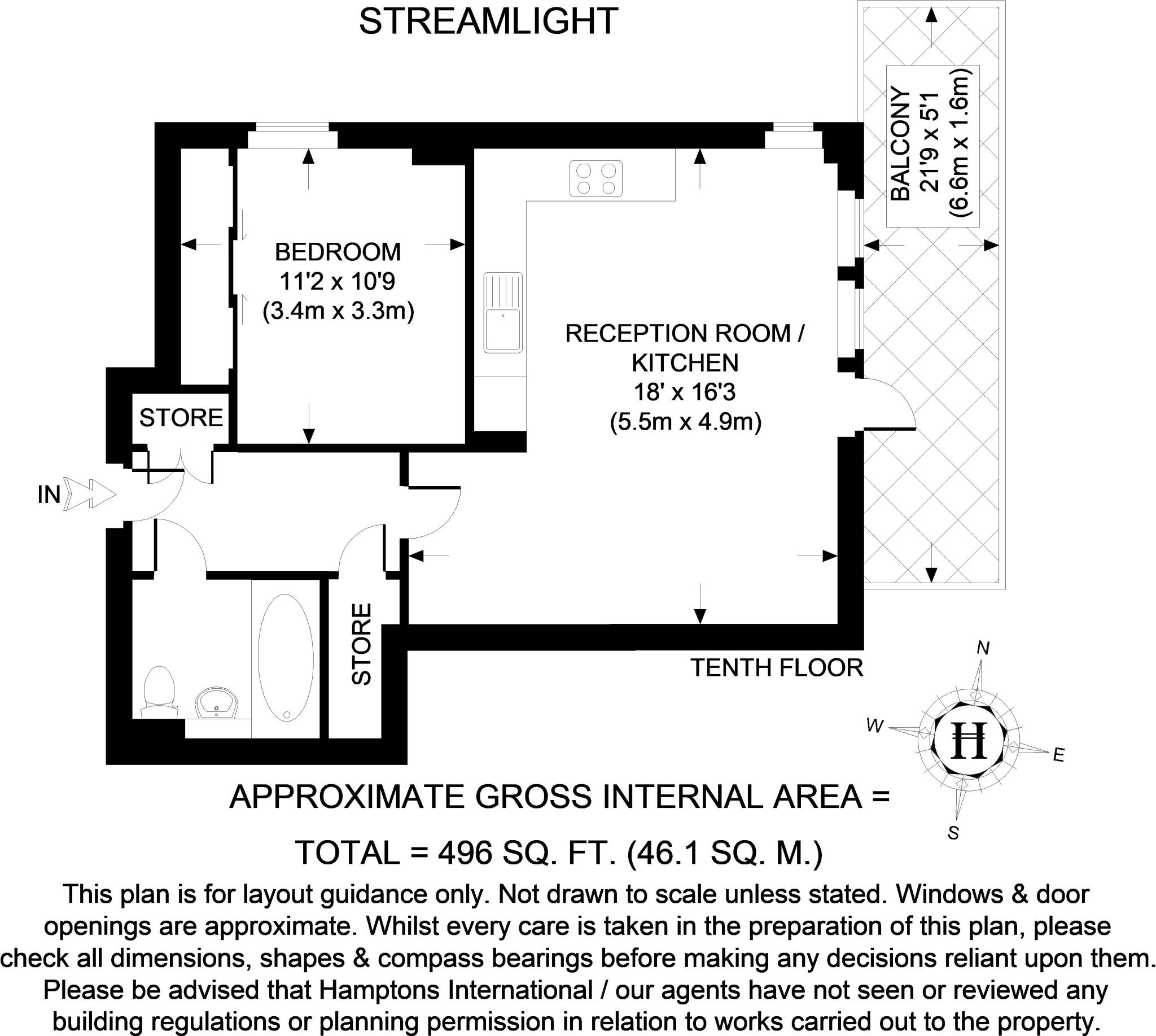 Province Square, E14 floorplan
