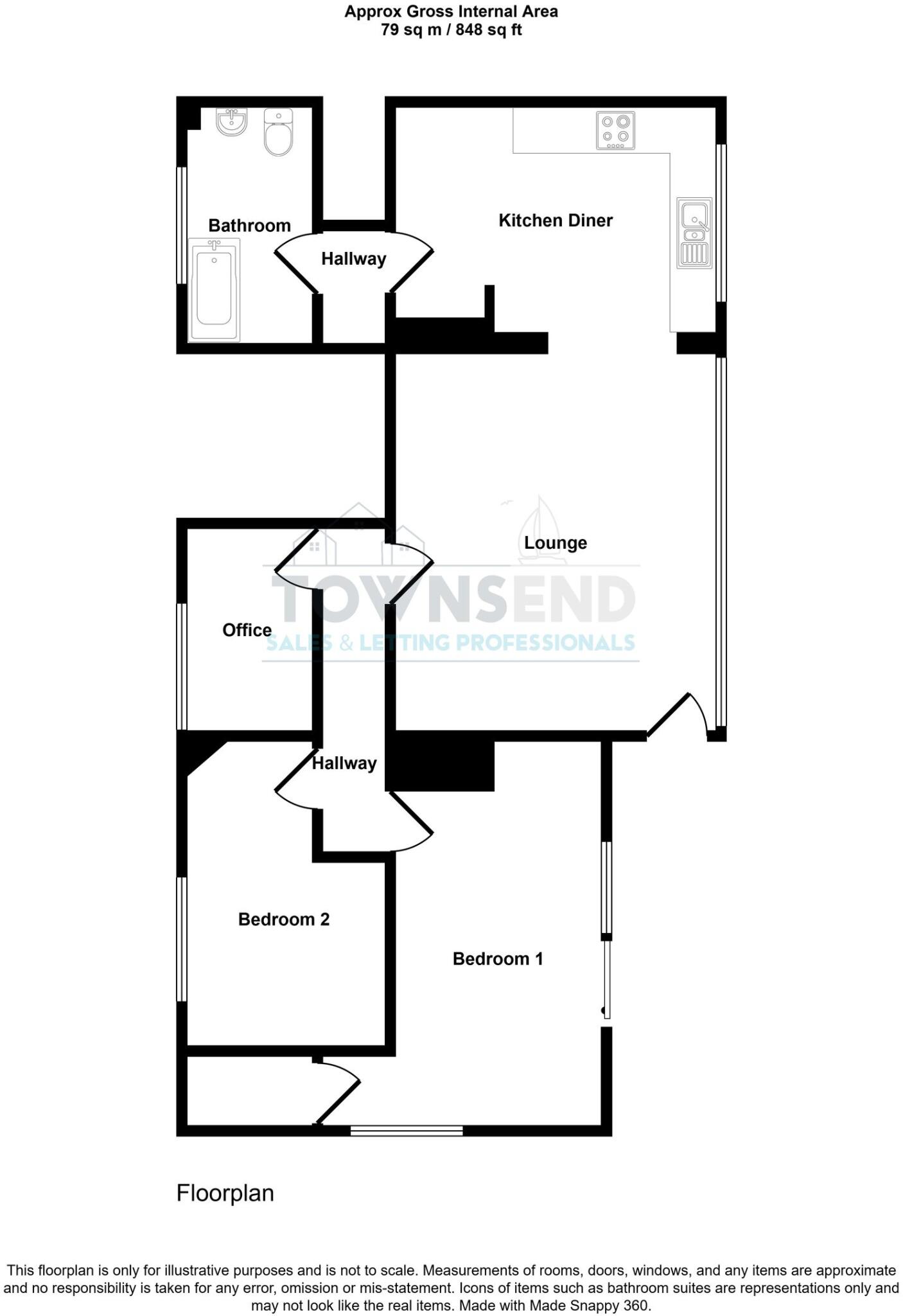North Parade, Falmouth, TR11 floorplan