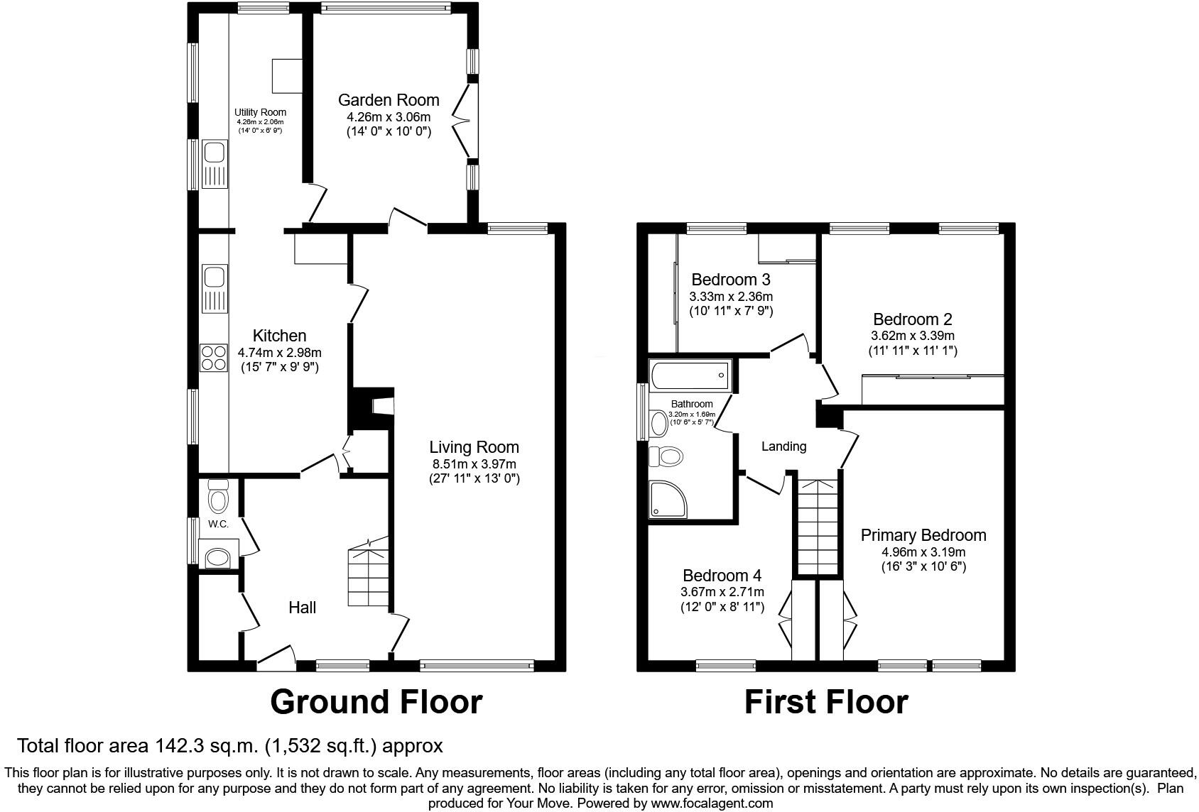 Mill Bank, Low Hesket, Carlisle, Cumbria, CA4 floorplan