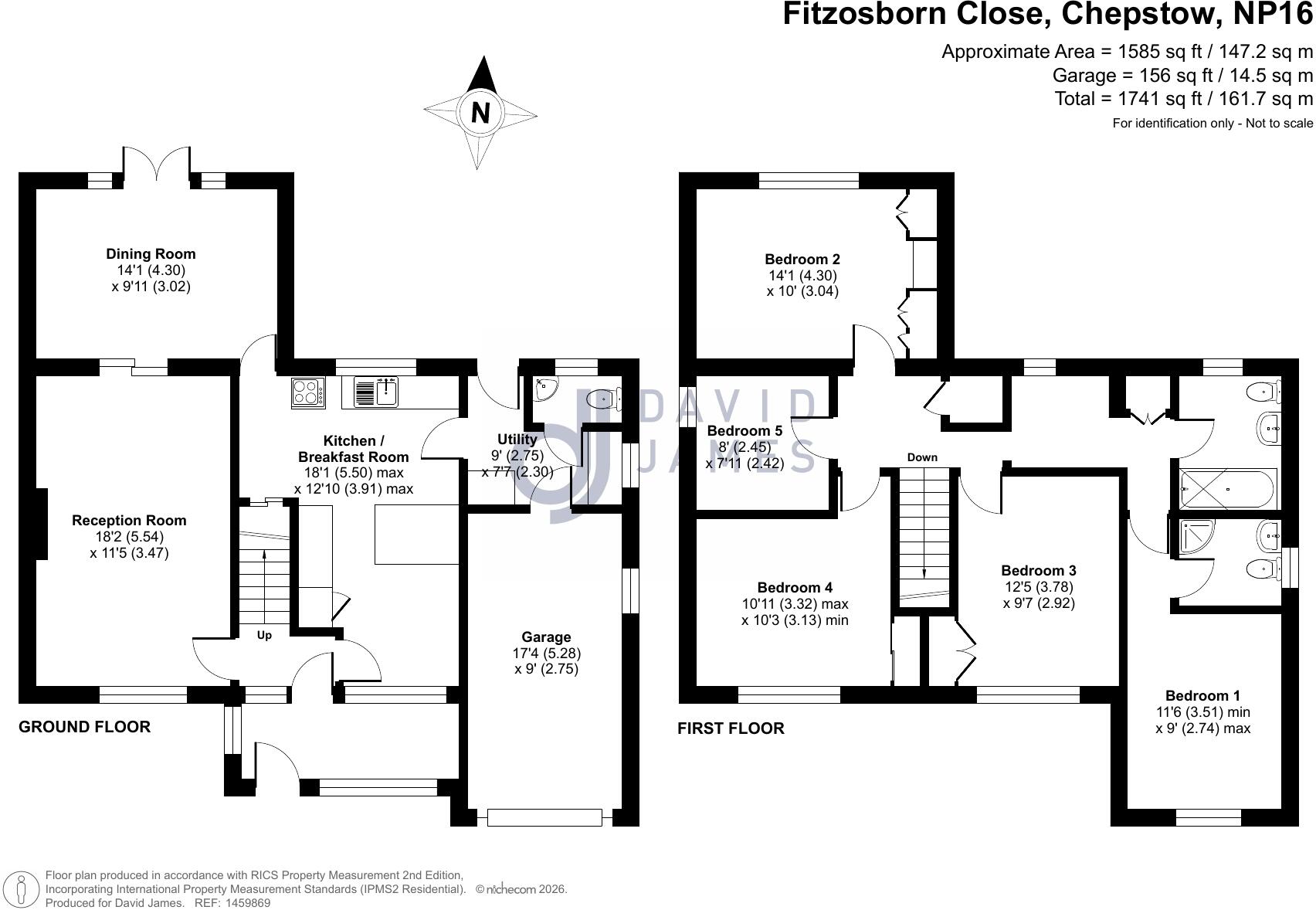 Fitzosborn Close, Chepstow, Monmouthshire, NP16 floorplan