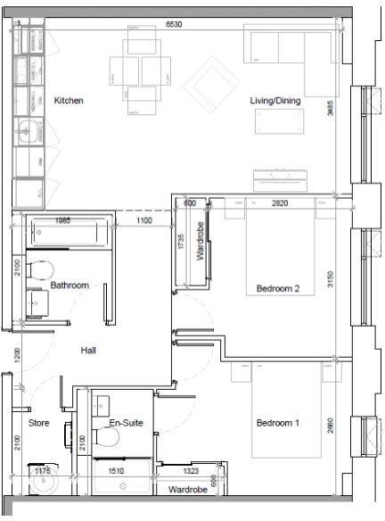  St. Martins Place, 169 Broad Street, Birmingham,  floorplan