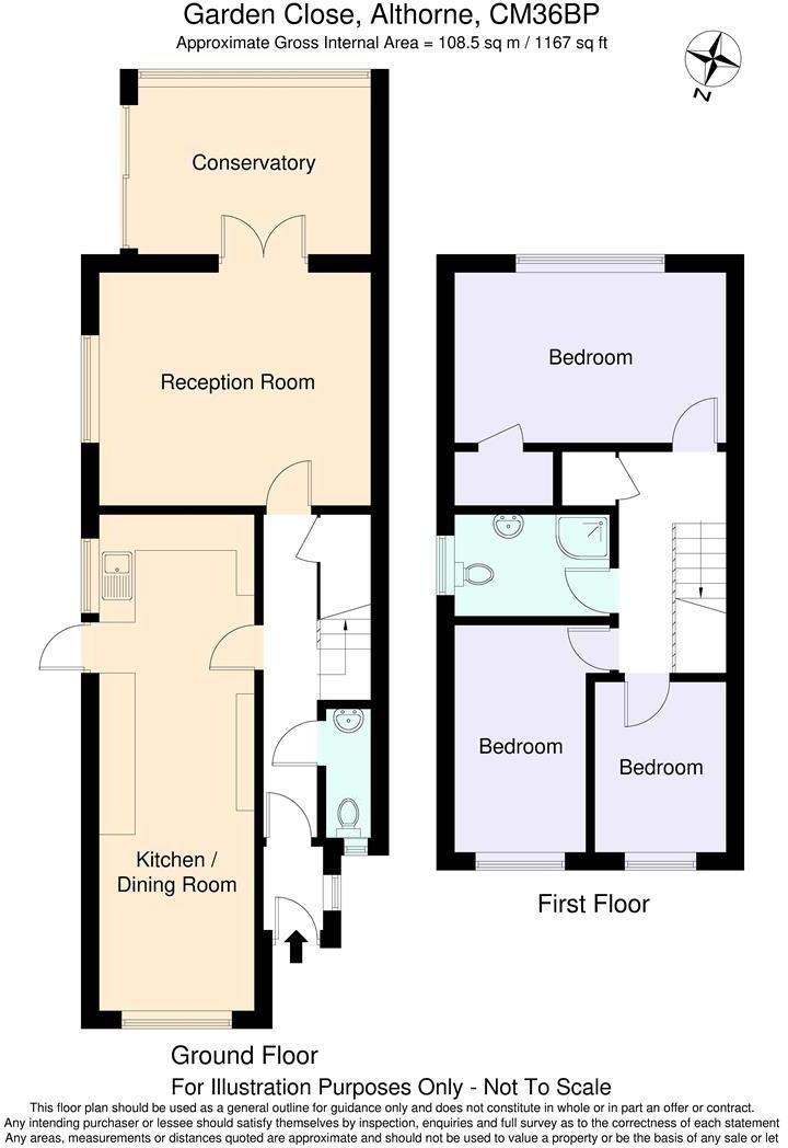 Garden Close, Althorne, Chelmsford floorplan