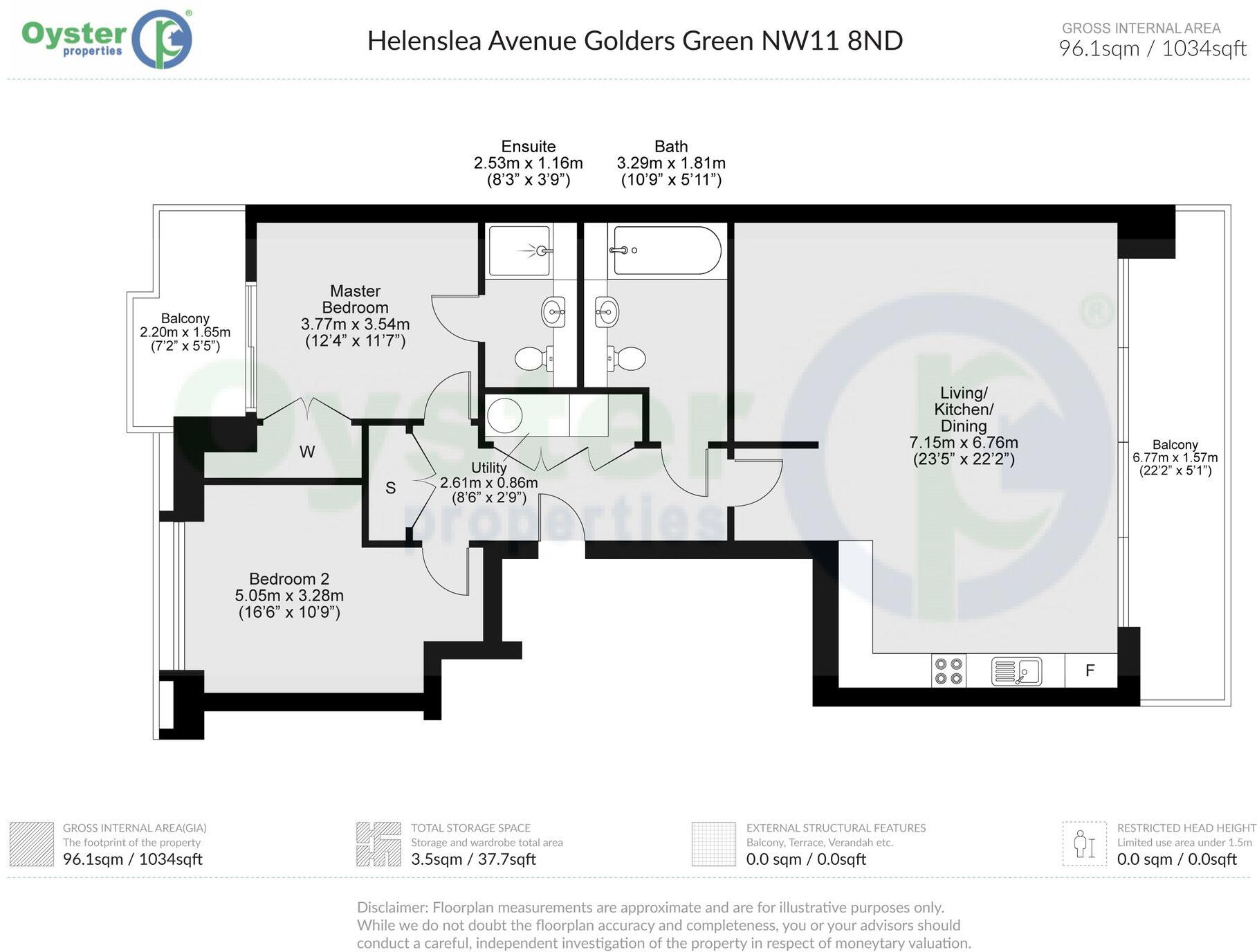 Helenslea Avenue, London, NW11 floorplan