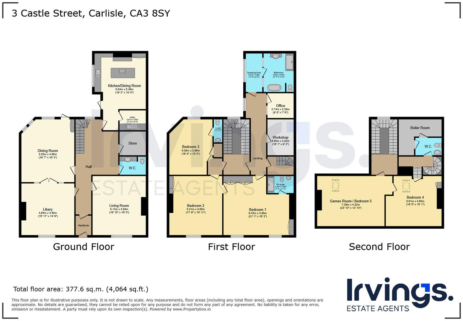 3, Castle Street, Carlisle, CA3 8SY floorplan