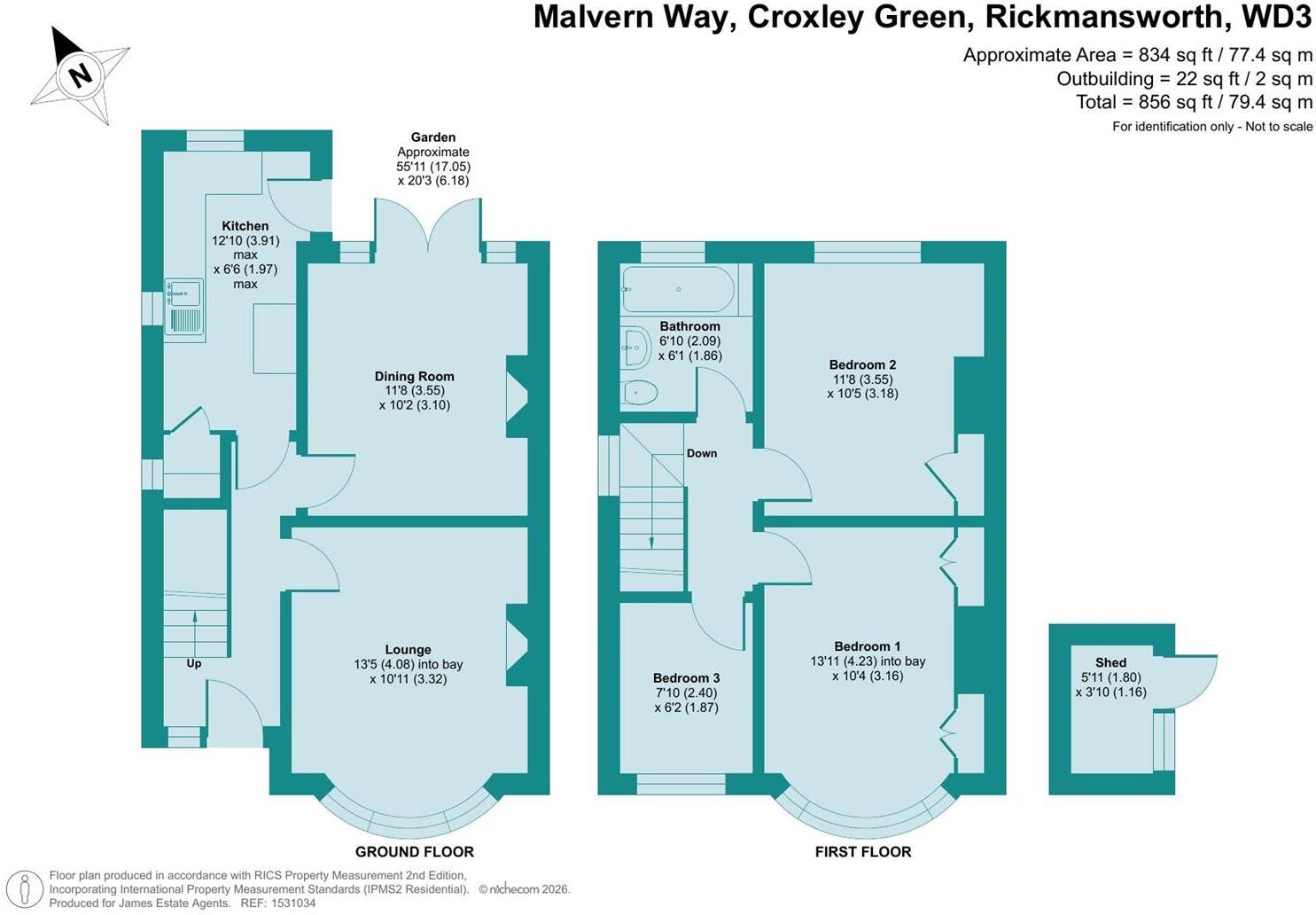 Malvern Way, Croxley Green floorplan