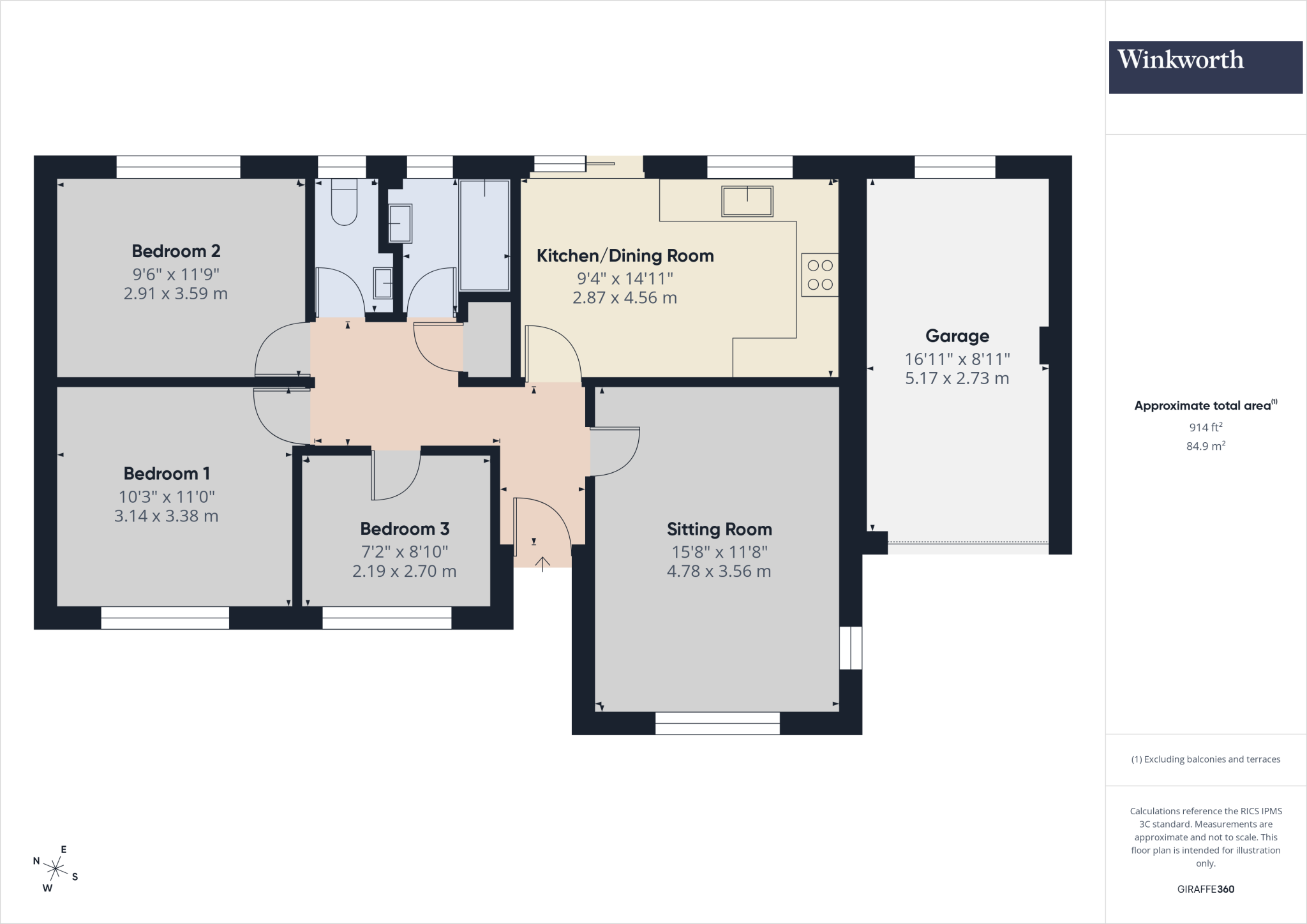 Fernworthy Gardens, Copplestone, Crediton, Devon, EX17 floorplan
