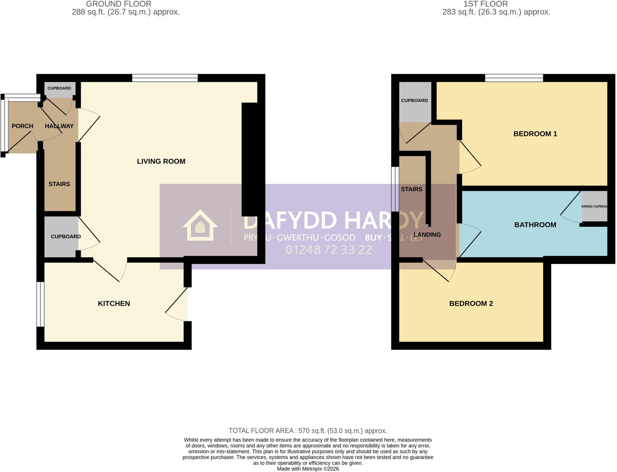 Bryn Derwen Terrace, Talysarn, Gwynedd, LL54 floorplan