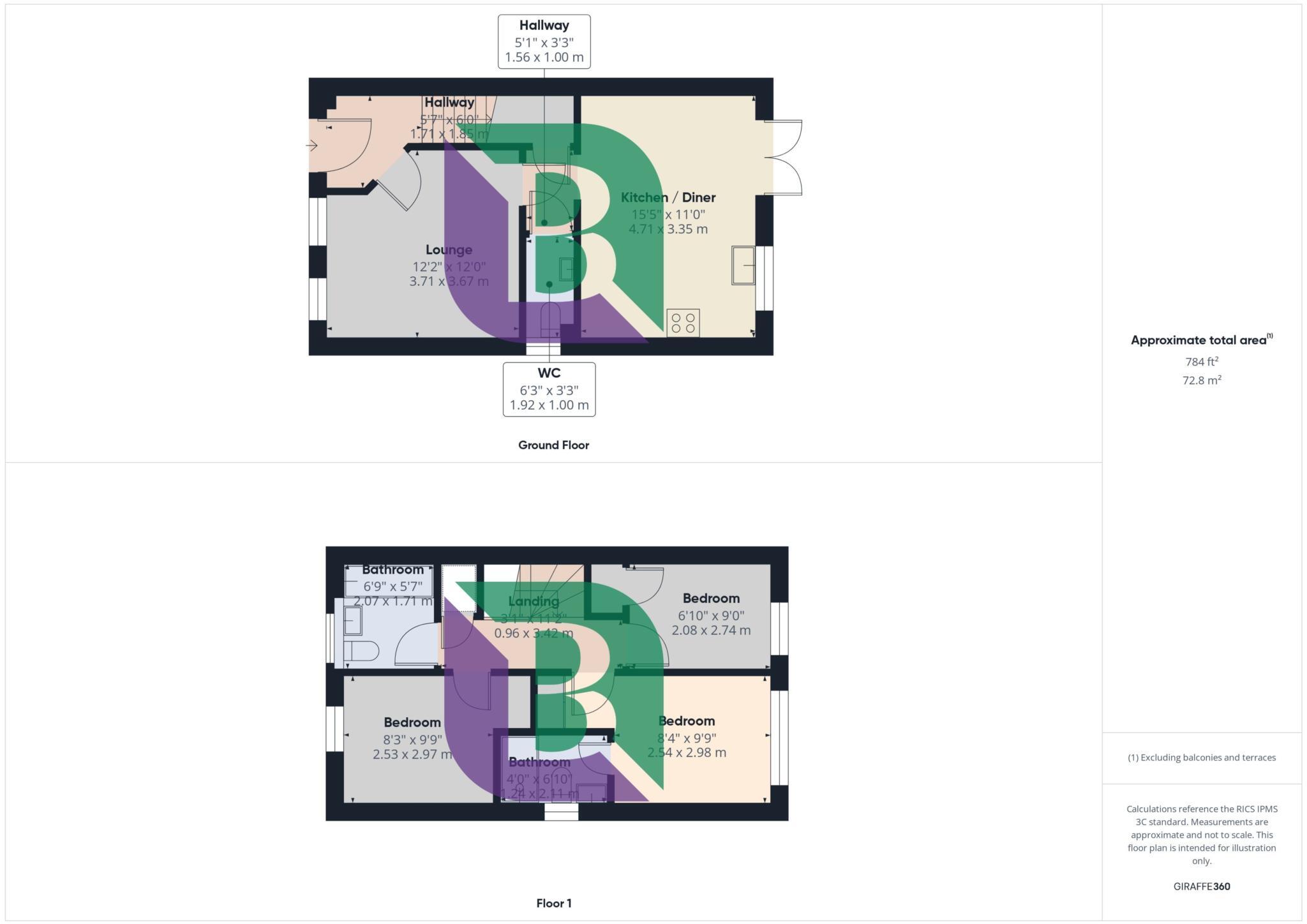 Harris Way, Glebe Farm floorplan