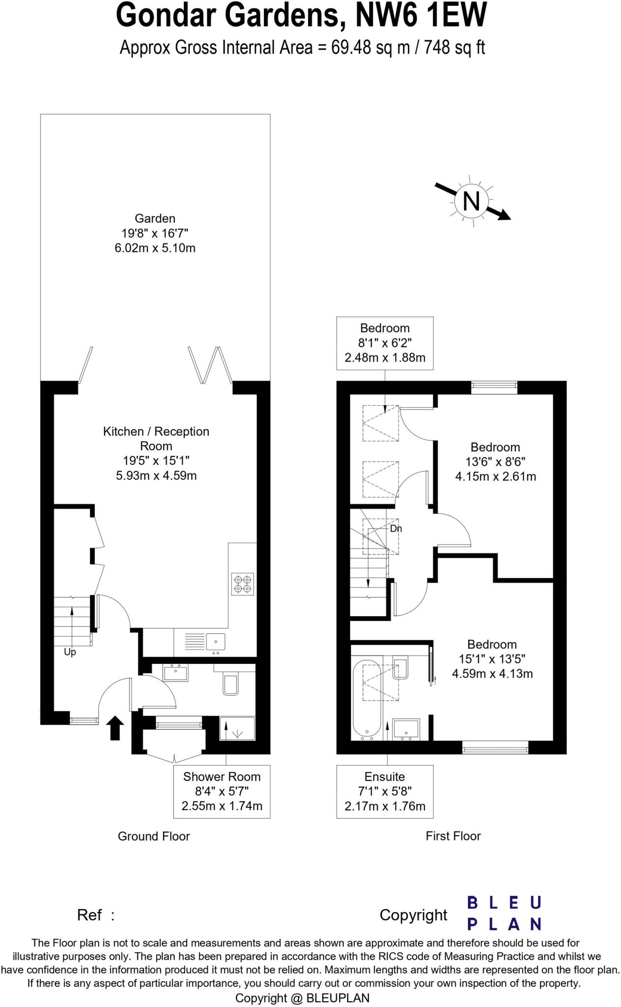 Gondar Gardens, West Hampstead, NW6 floorplan