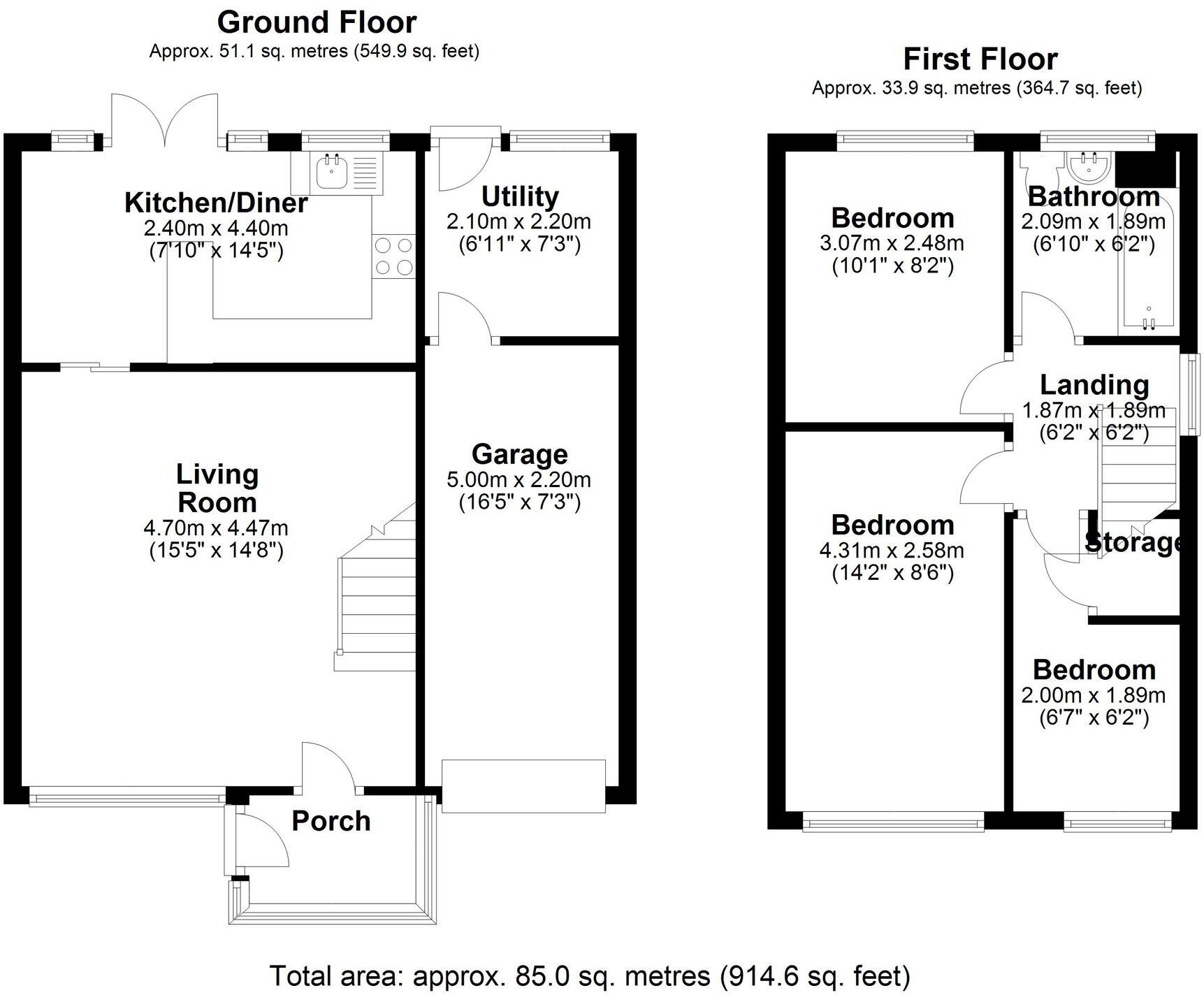 Nursery Avenue, Ormskirk, L39 floorplan