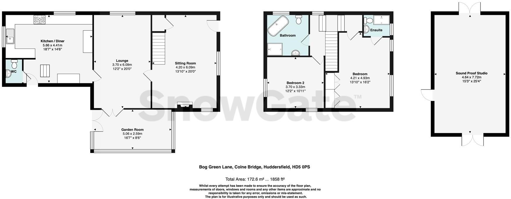 Bog Green Lane, Huddersfield floorplan