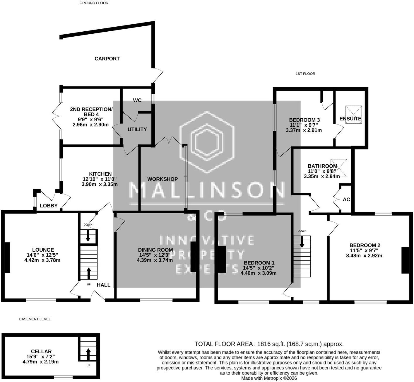 Wakefield Road, Denby Dale, Huddersfield, HD8 8RT floorplan