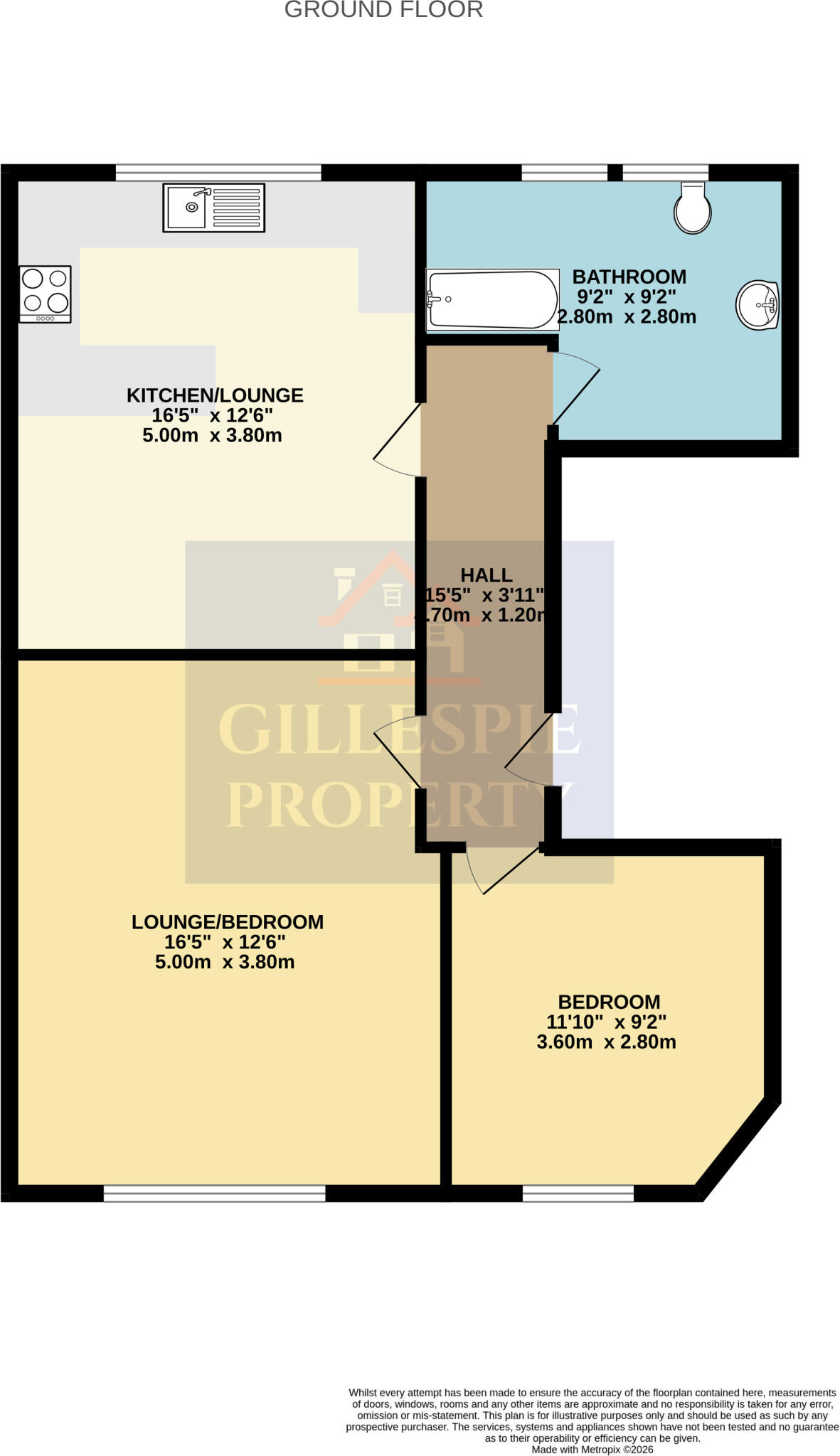 12 Muirhall Road, Larbert, Falkirk, FK5 4AP floorplan