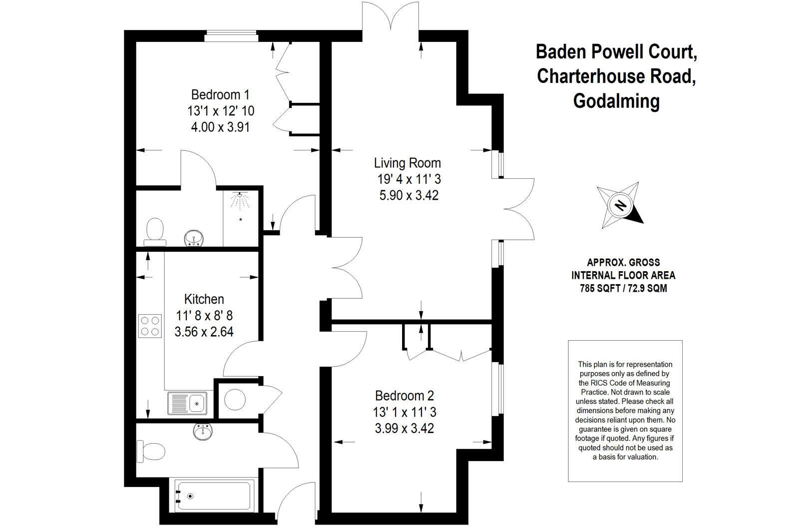 Charterhouse Road, Godalming floorplan