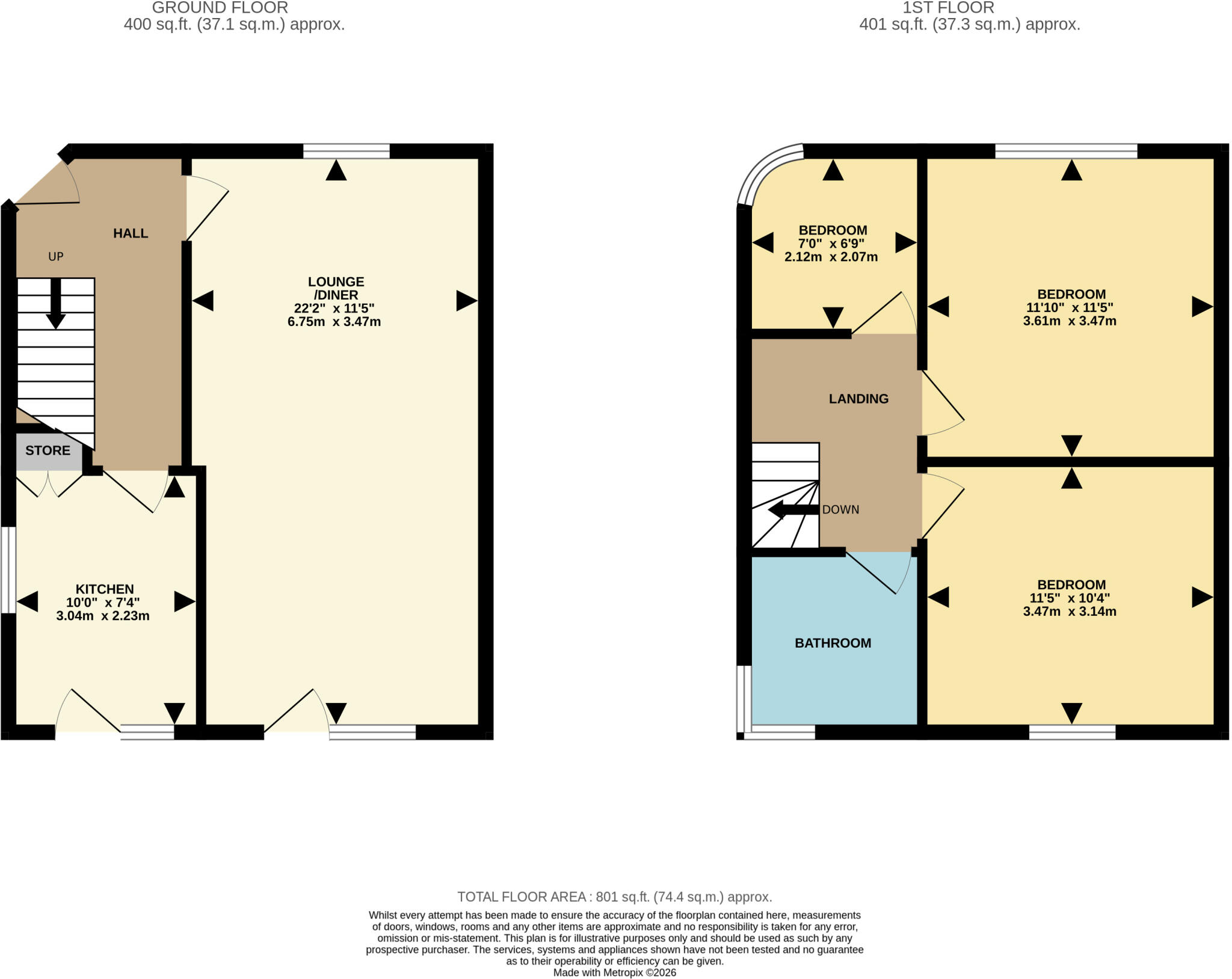 Harborough Road, Oadby, Leicestershire floorplan