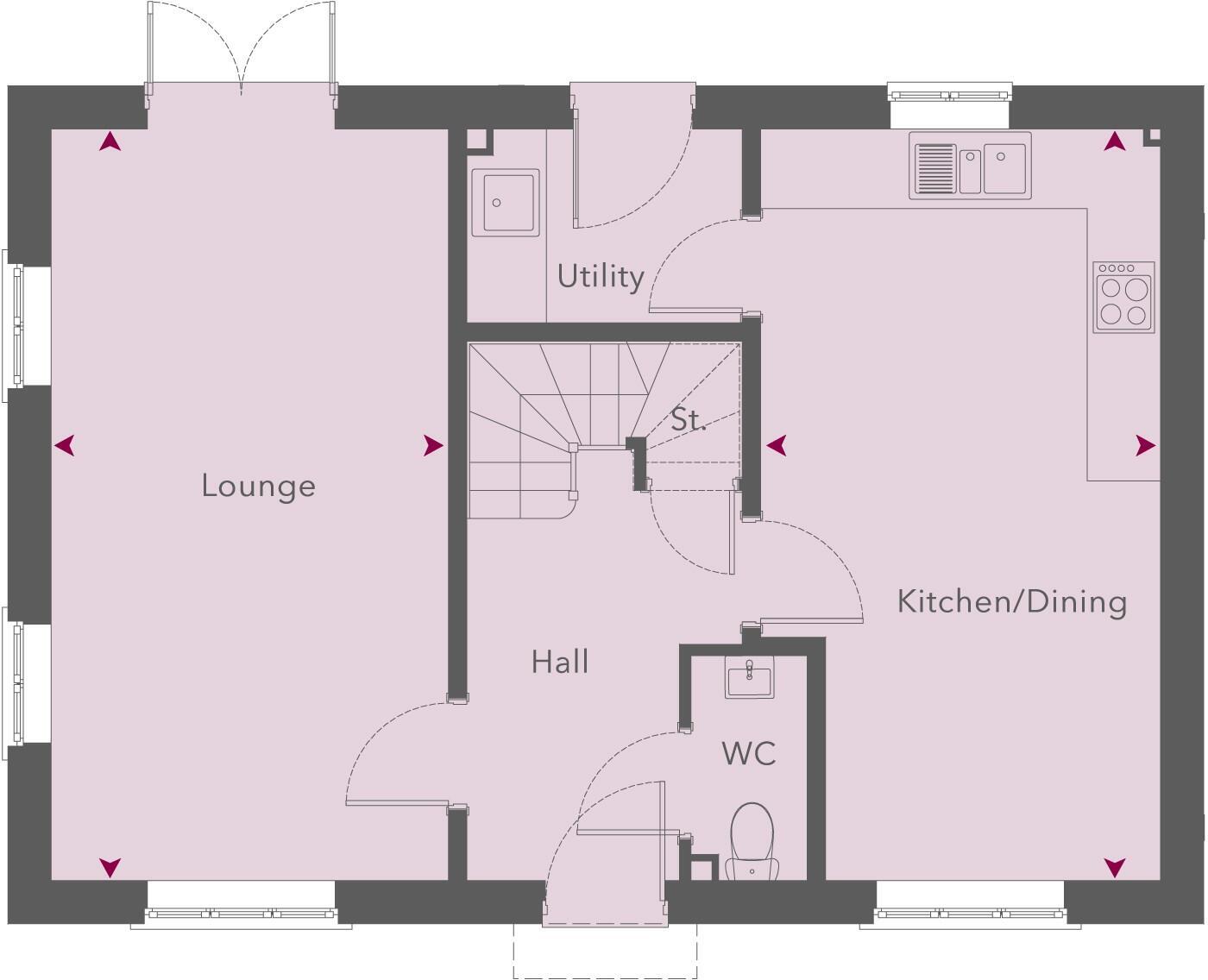 Barleyfield Drive, Nottingham, Nottinghamshire,
NG11 2AZ, 
UK floorplan
