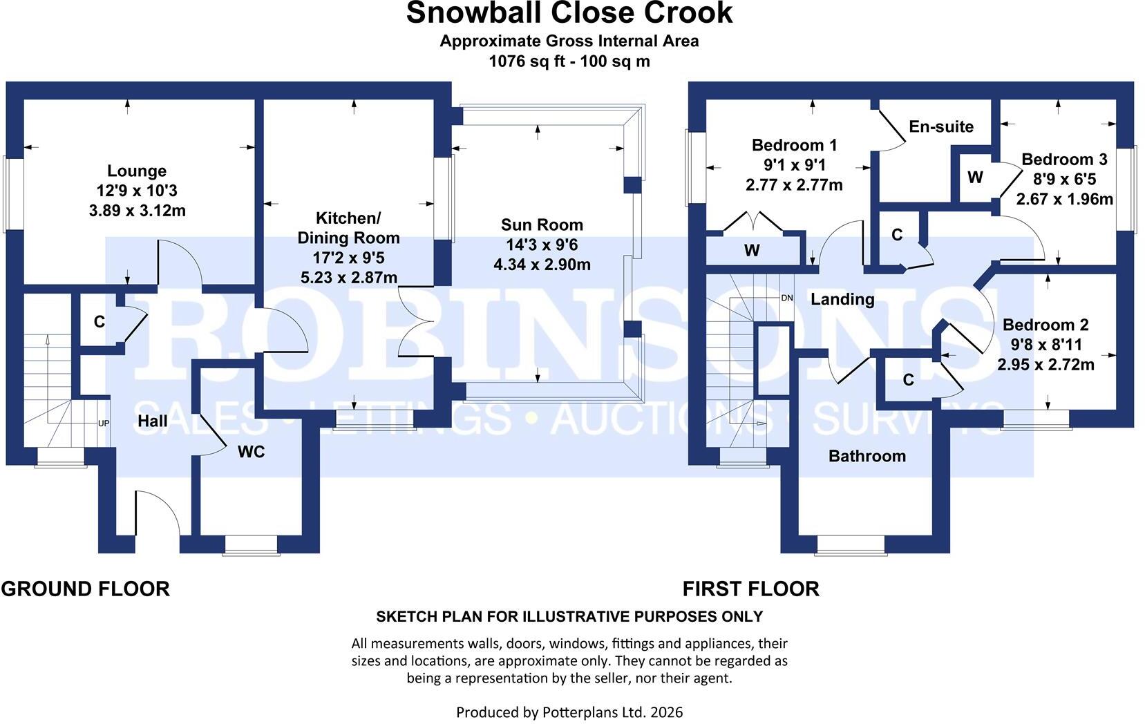 Snowball Close, Crook floorplan