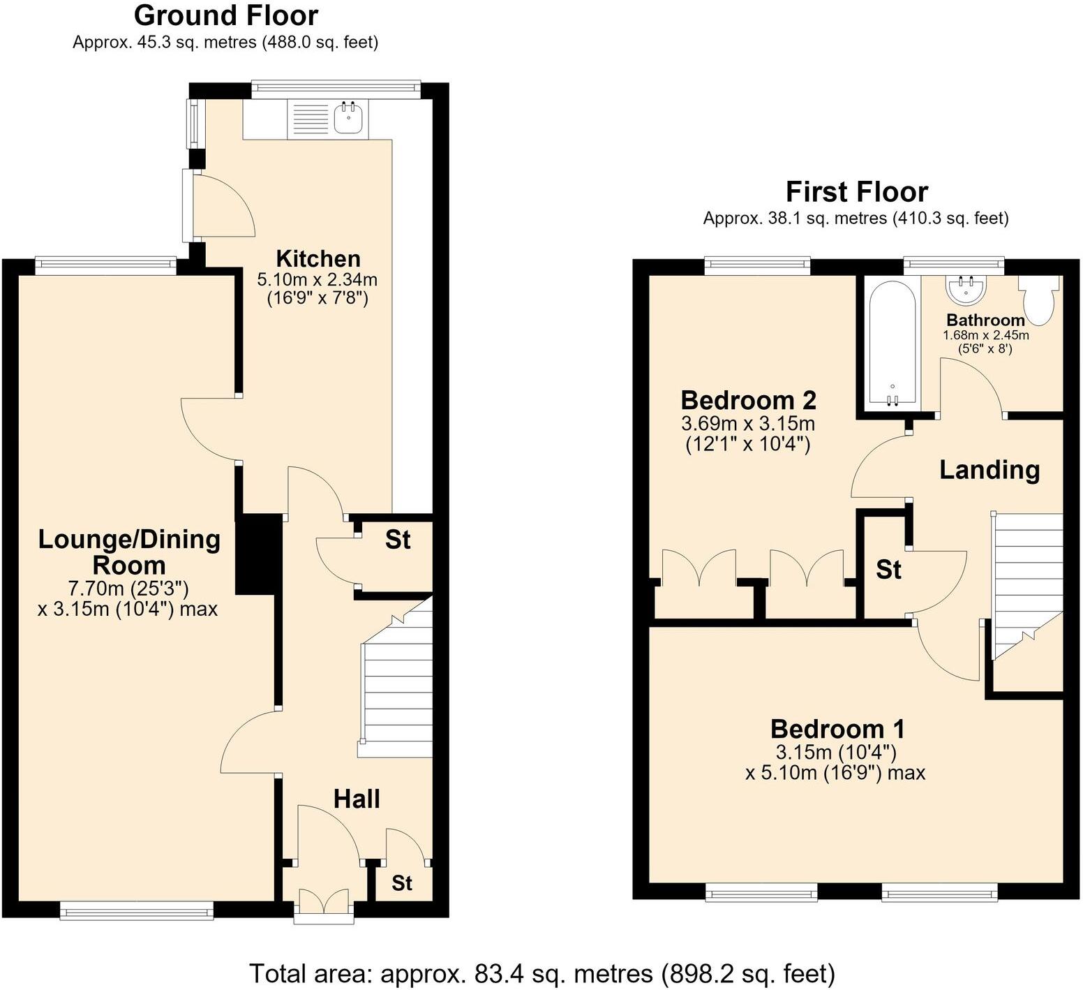 Caunce Avenue, Newton-Le-Willows, WA12 floorplan