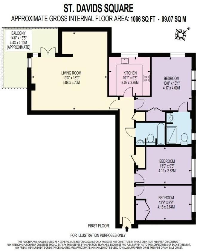 St Davids Square, Isle of Dogs, E14 floorplan