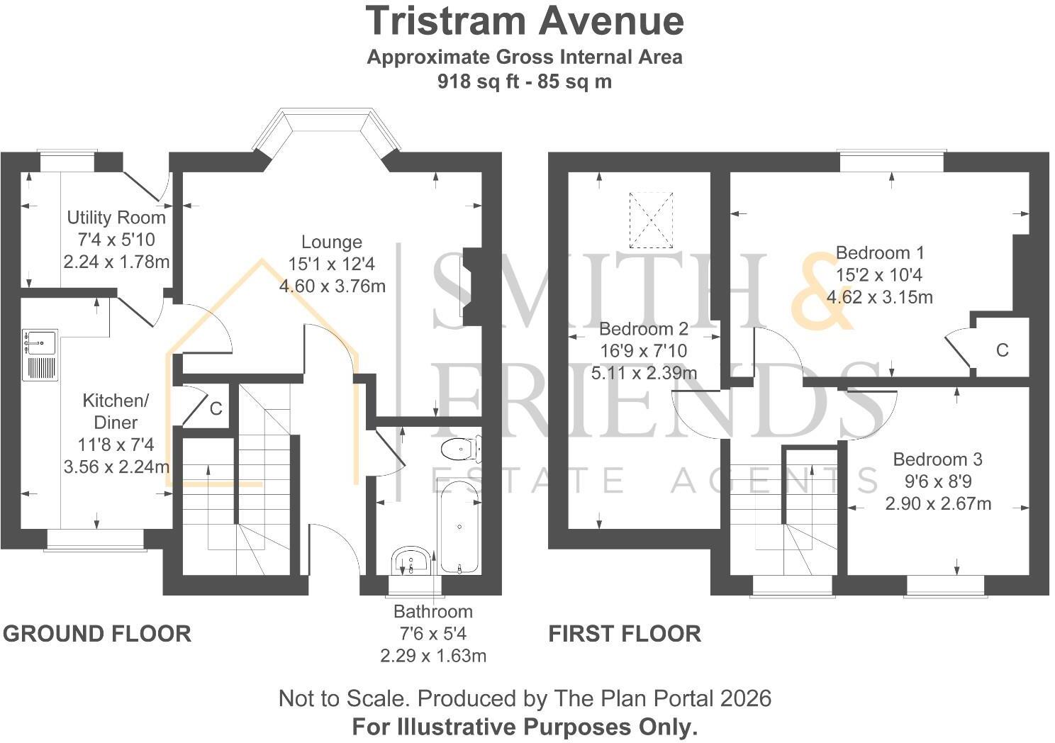 Tristram Avenue, Hartlepool floorplan