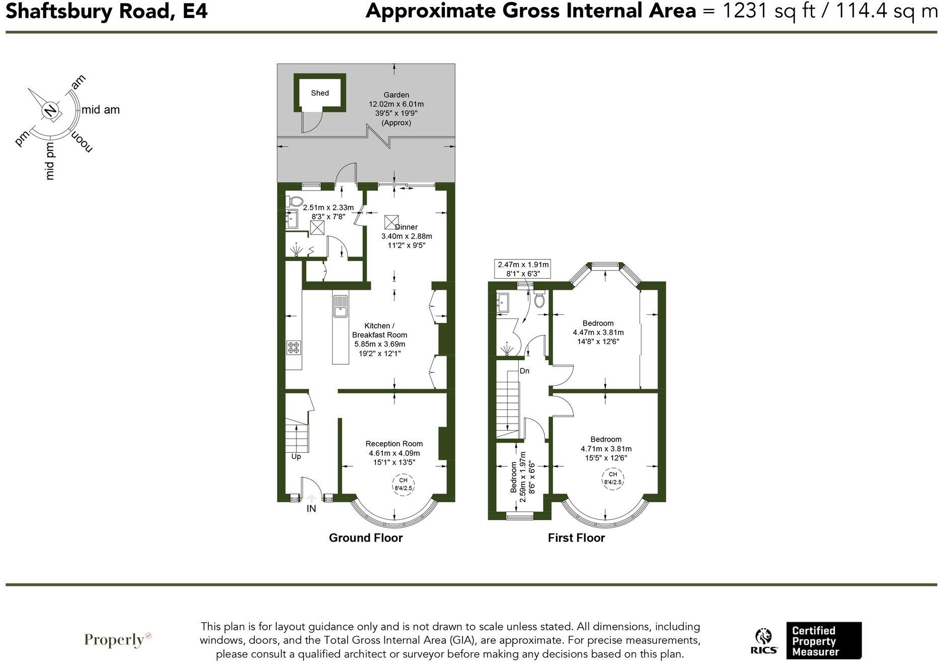 Shaftesbury Road, London, E4 floorplan