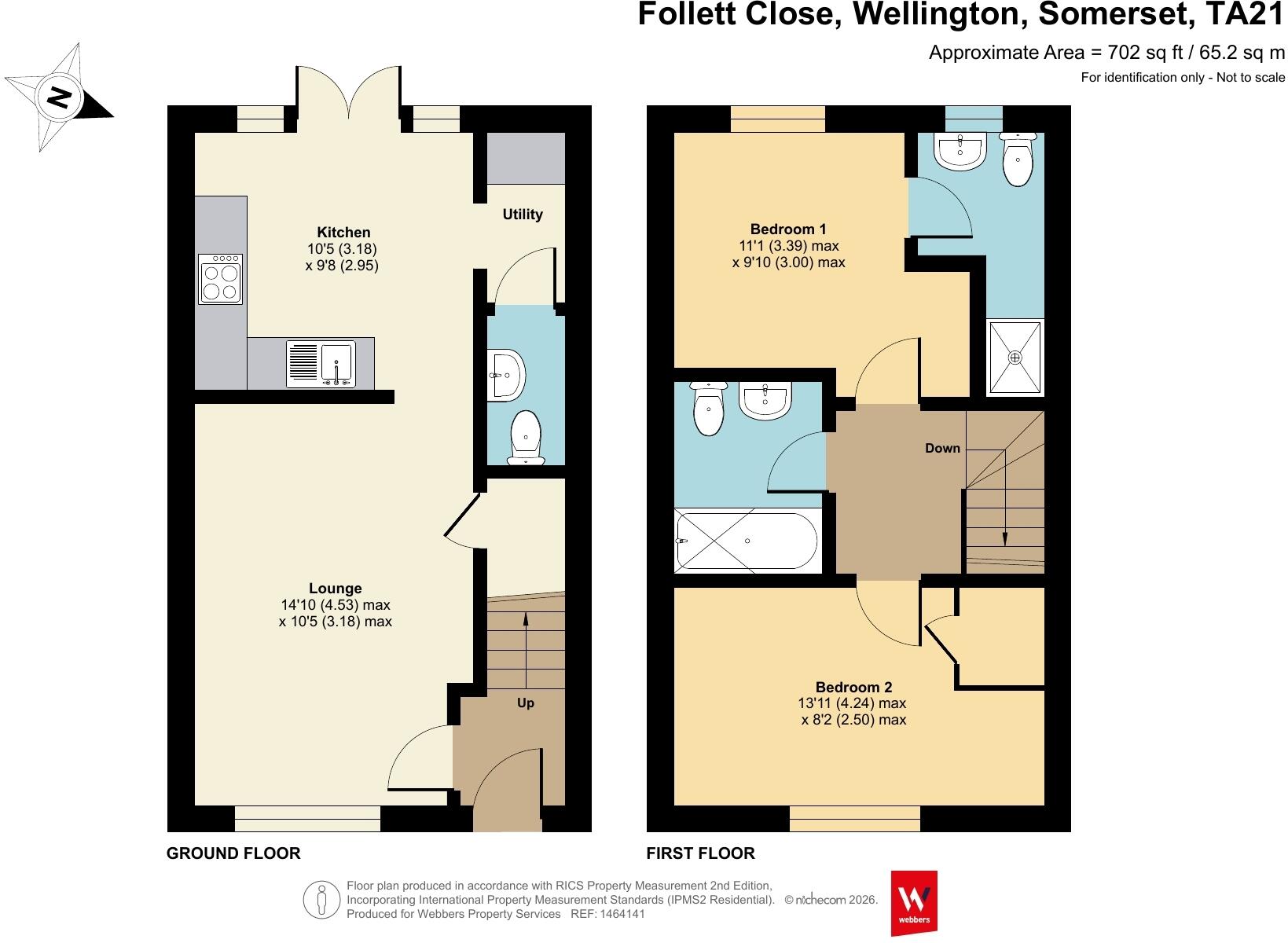 Follett Close, Wellington, Somerset, TA21 floorplan