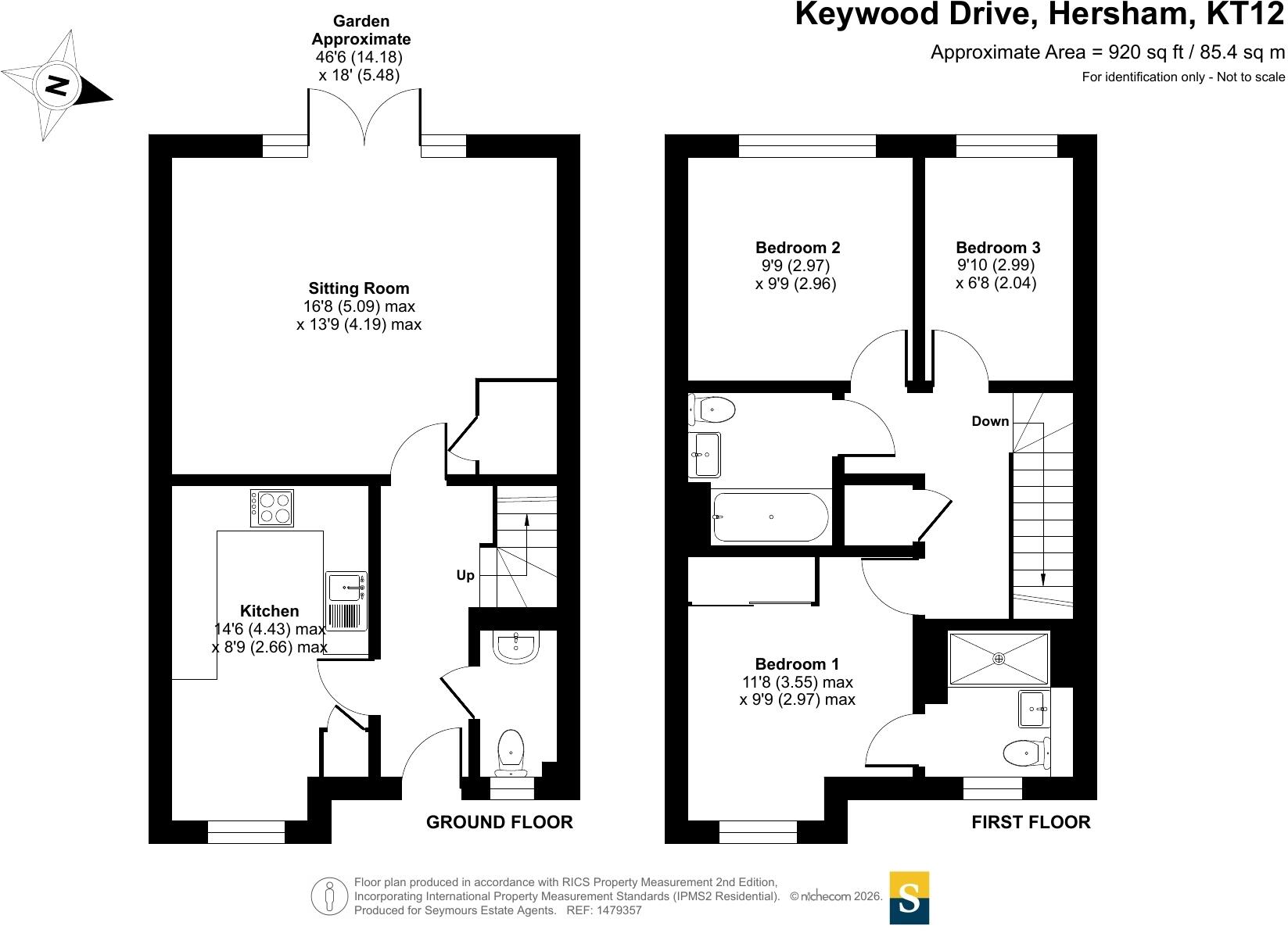 Keywood Drive, Hersham, KT12 floorplan