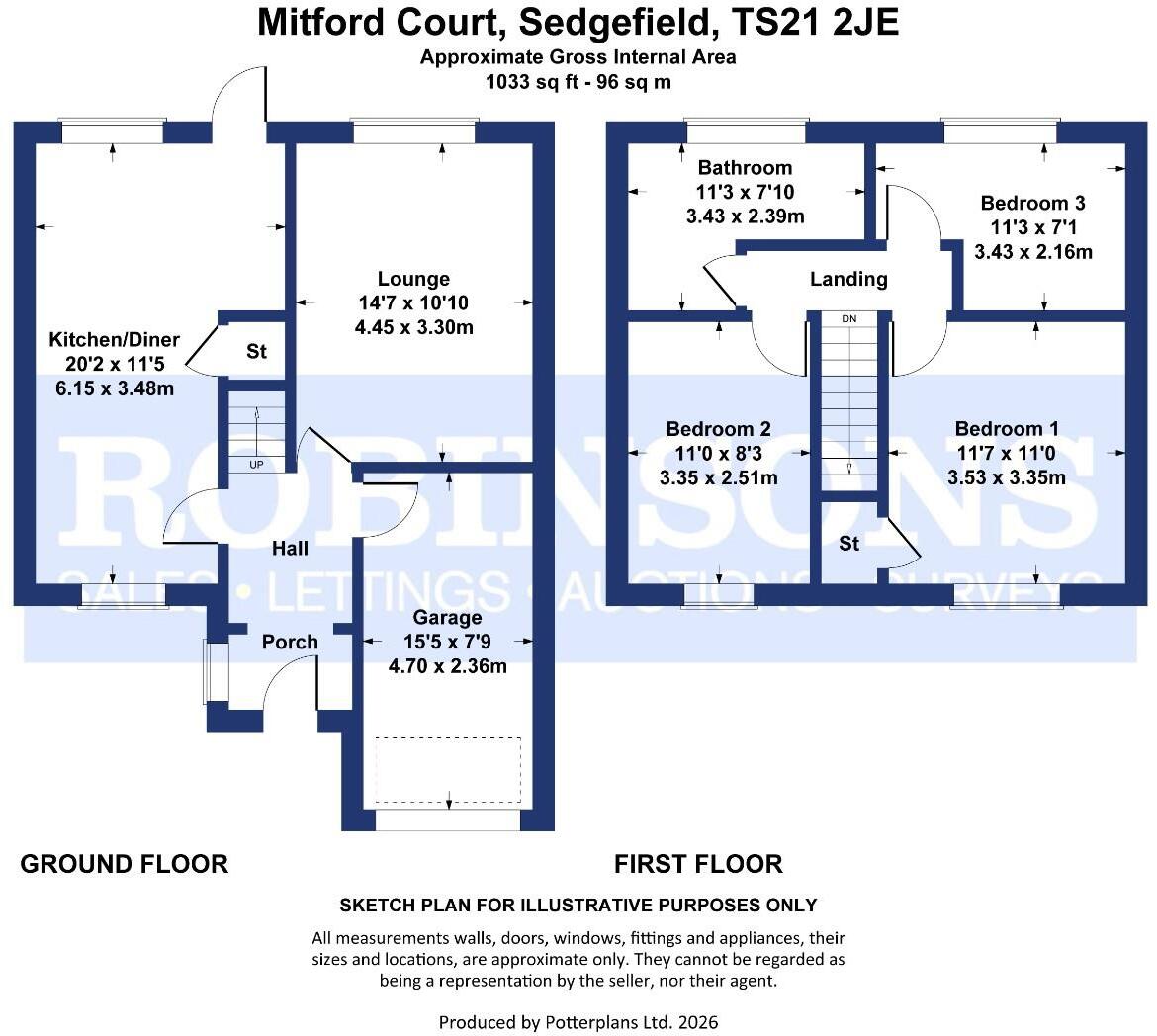 Mitford Court, Sedgefield, Stockton-On-Tees floorplan