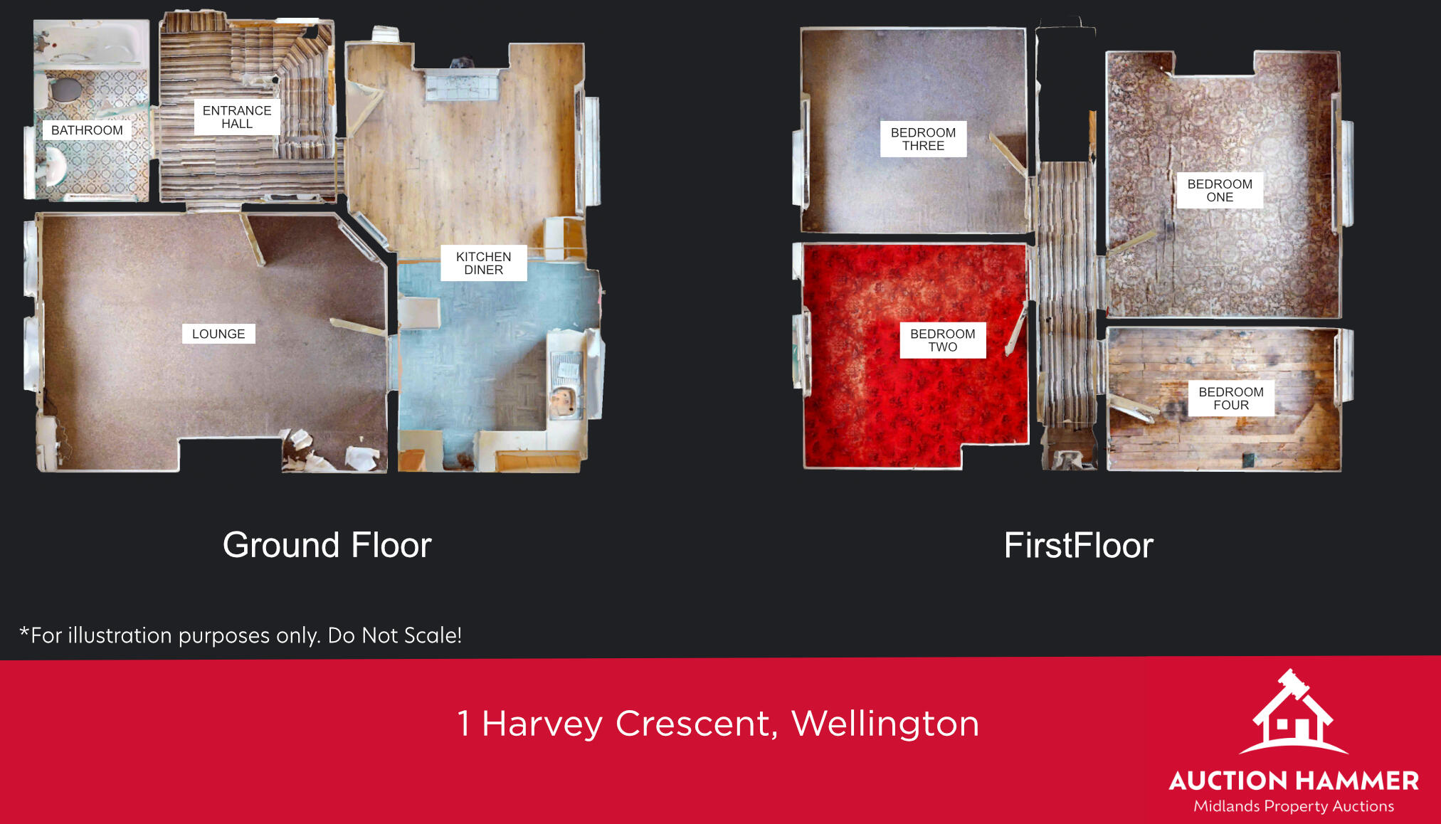 1 Harvey Crescent, Wellington, Telford, Shropshire TF1 2NZ floorplan