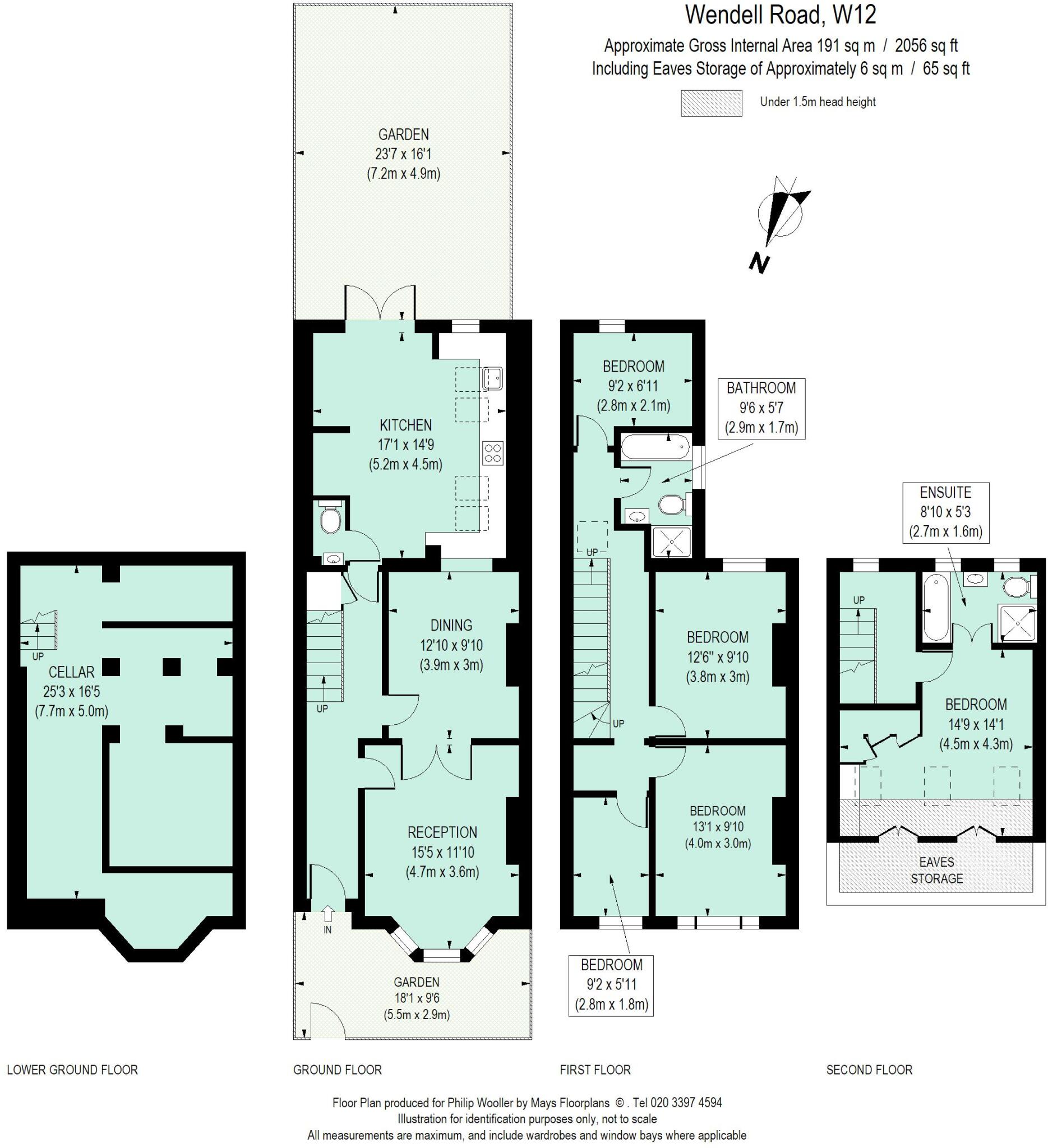 Wendell Road W12 floorplan