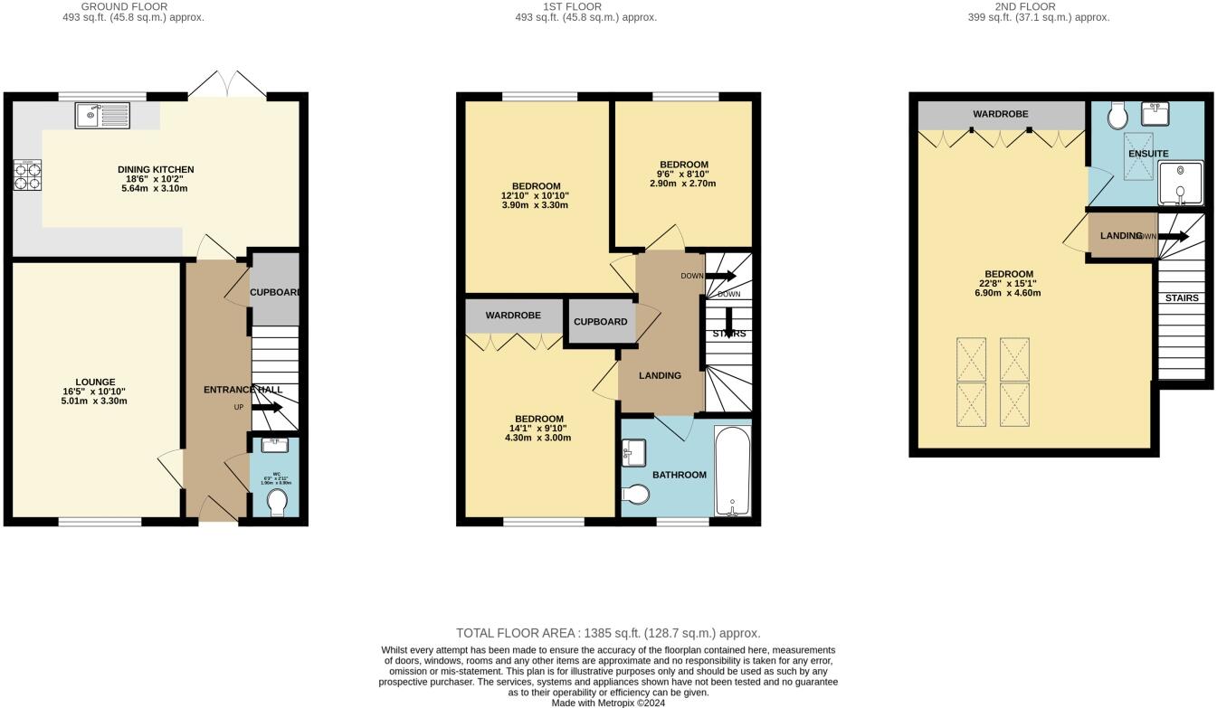 Comley Crescent, Chesterfield, Derbyshire, S41 9SH floorplan