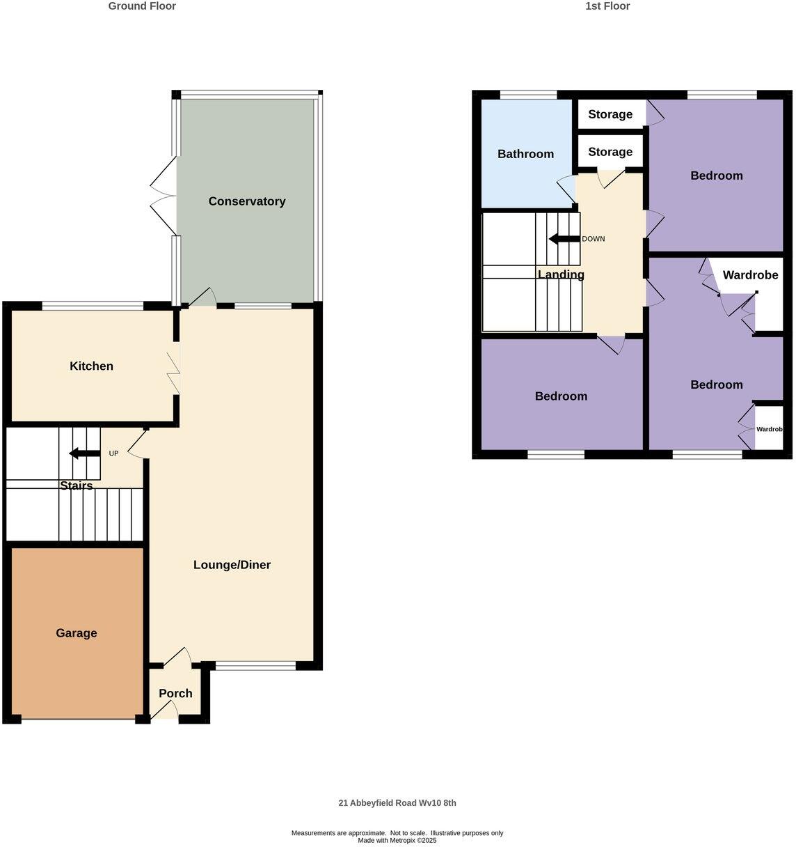 Abbeyfield Road, Old Hall Park, Wolverhampton, WV10 floorplan