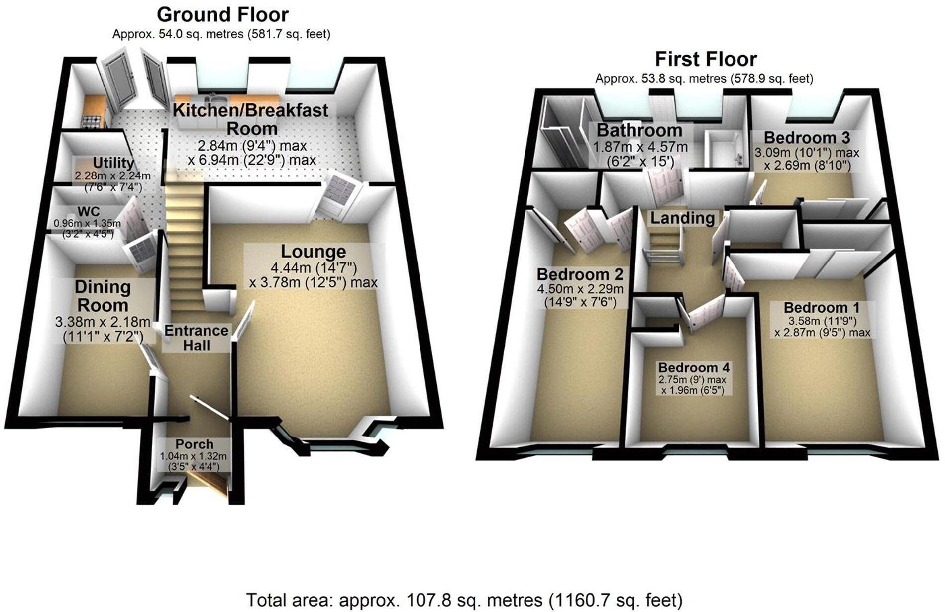 Tees Close, Wellingborough, NN8 floorplan