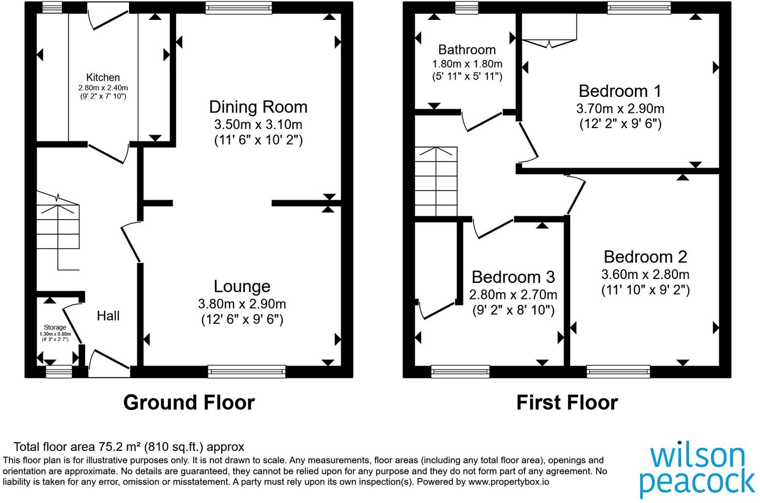 Trafford Road, Rushden, Northamptonshire, NN10 floorplan
